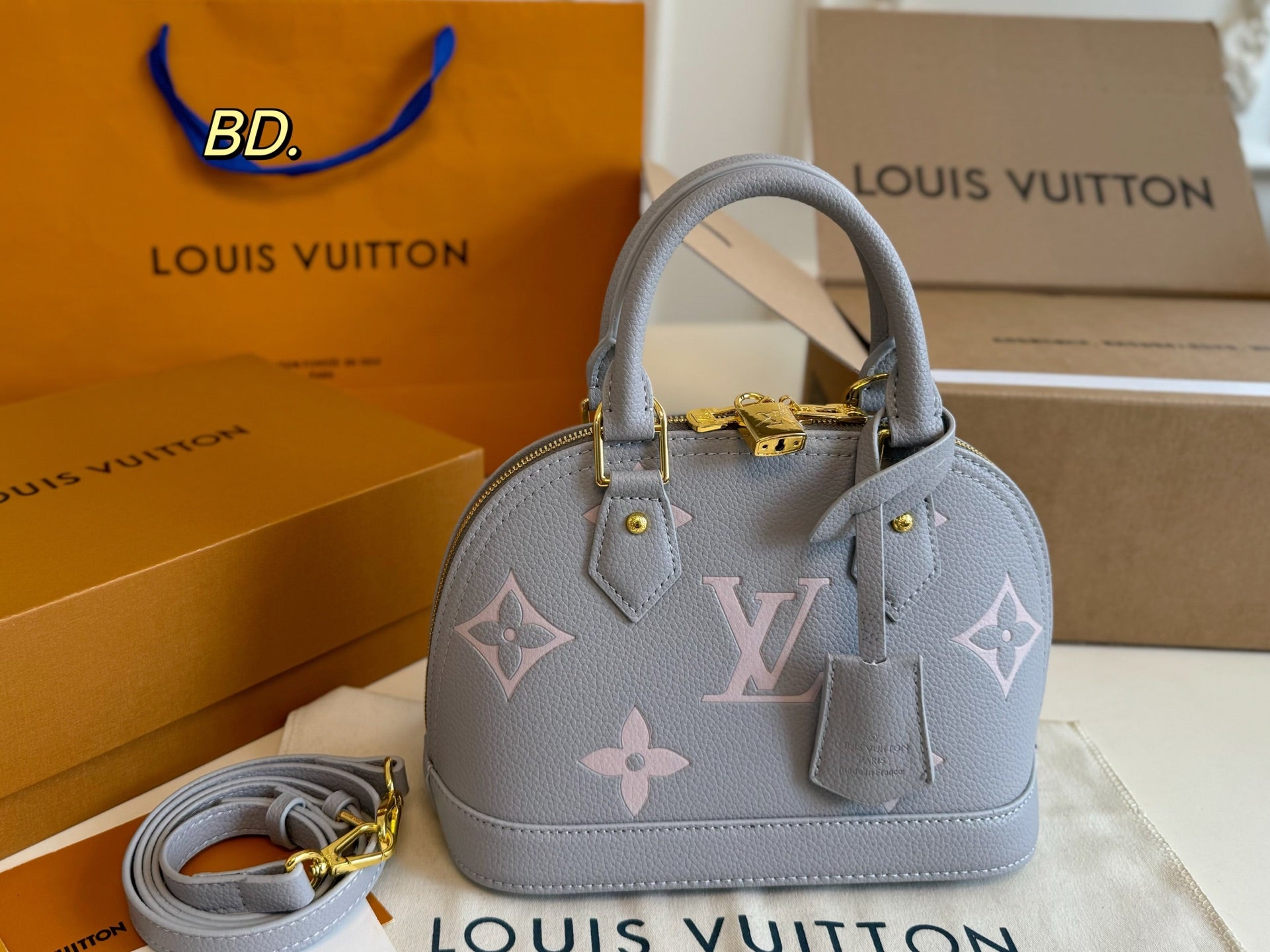 LV Embossed Shell Handbag