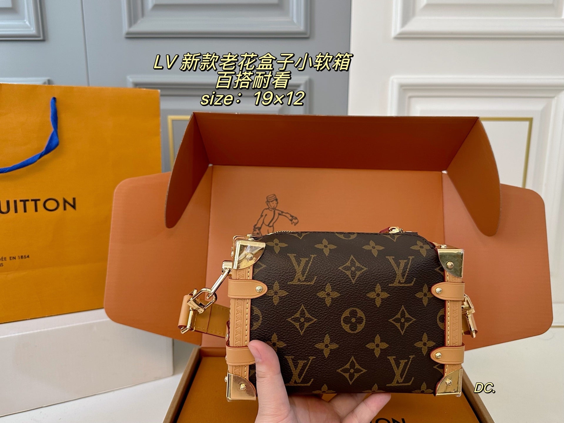 LV Monogram Box Bag, Small Soft Trunk