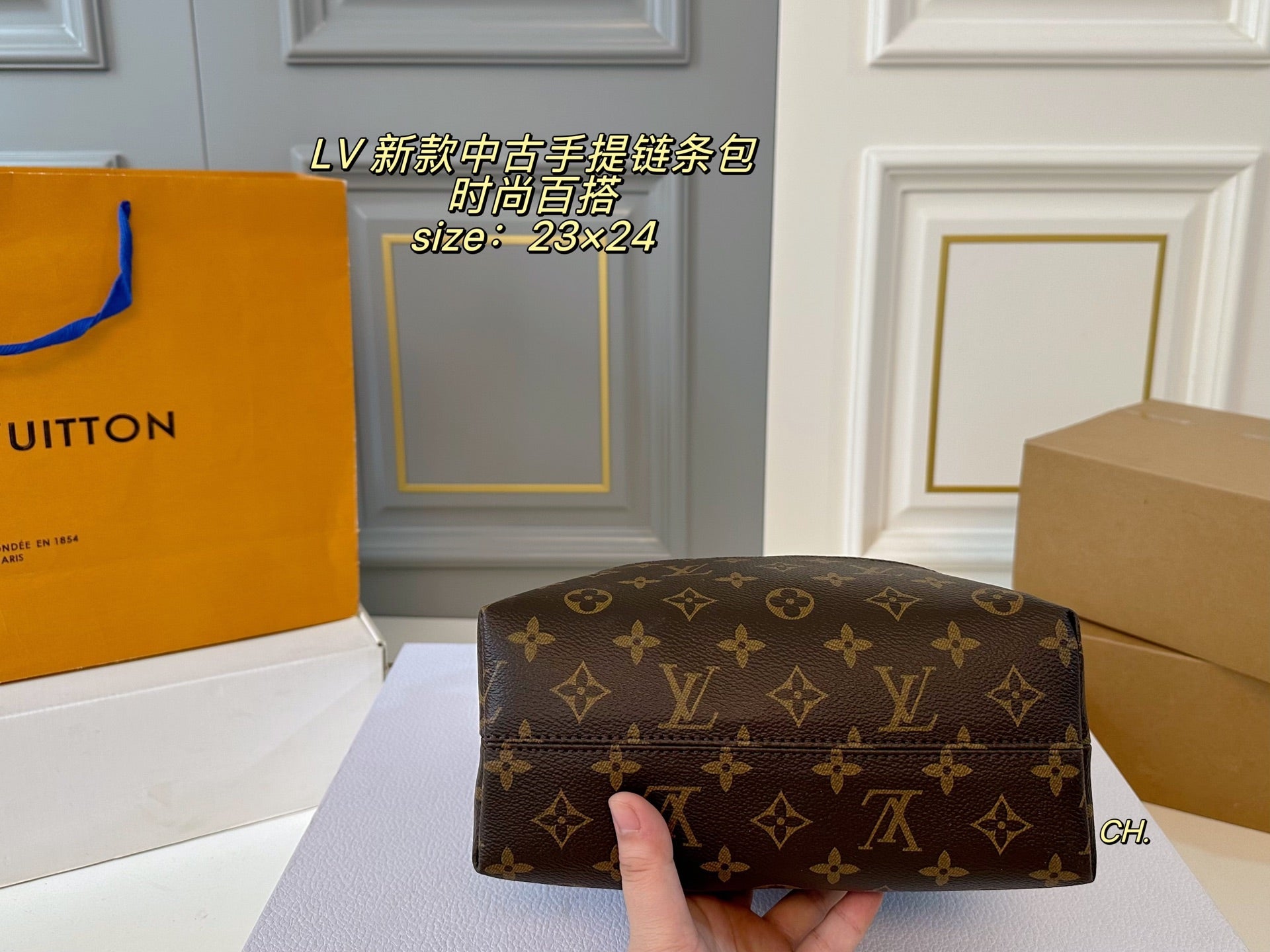 LV Vintage Handbag With Chain Strap