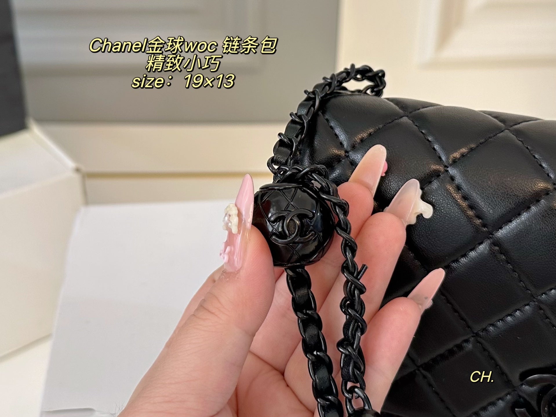 CHANEL Golden Ball WOC chain bag