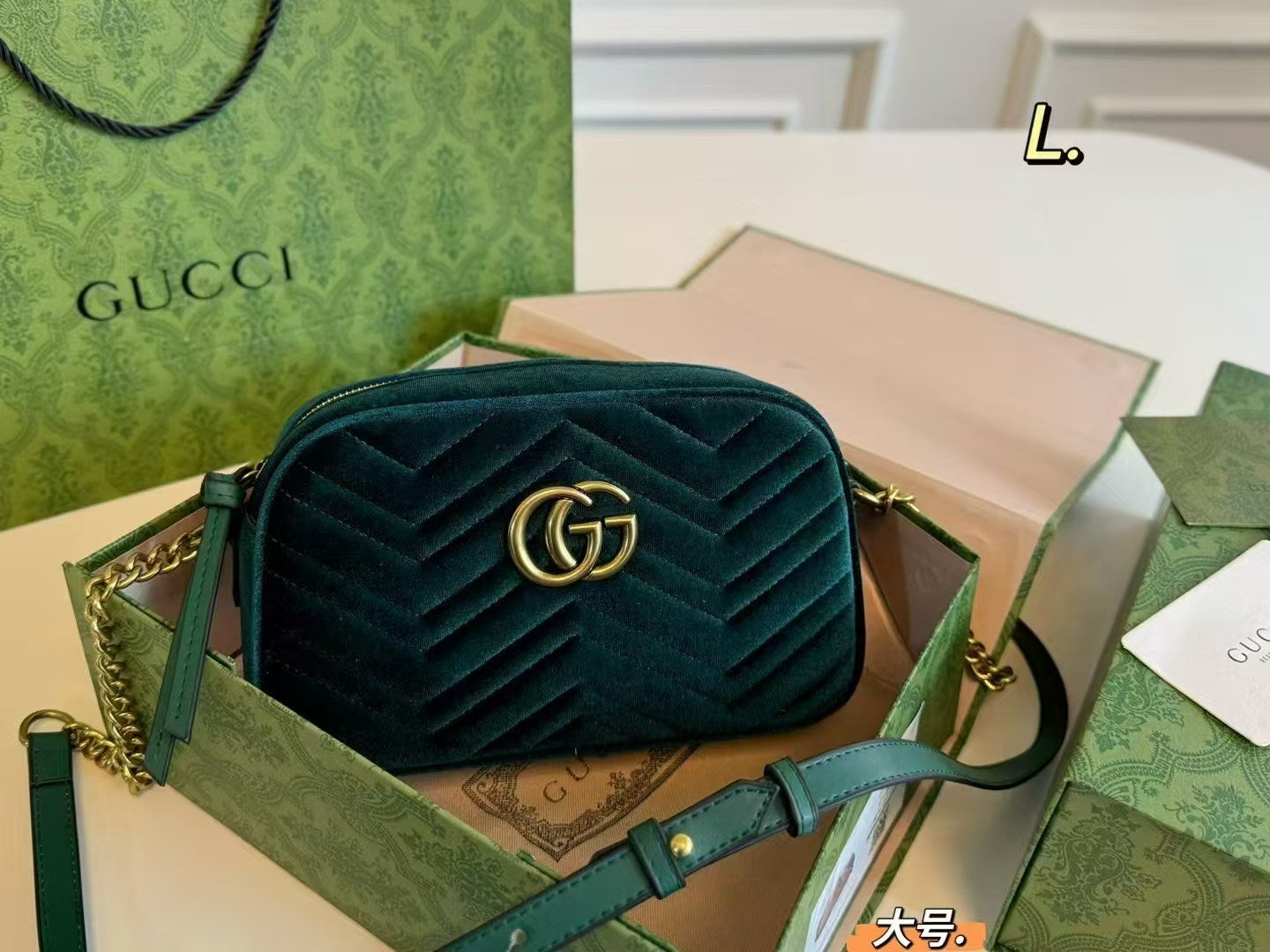 Gucci Velvet Marmont Camera Bag