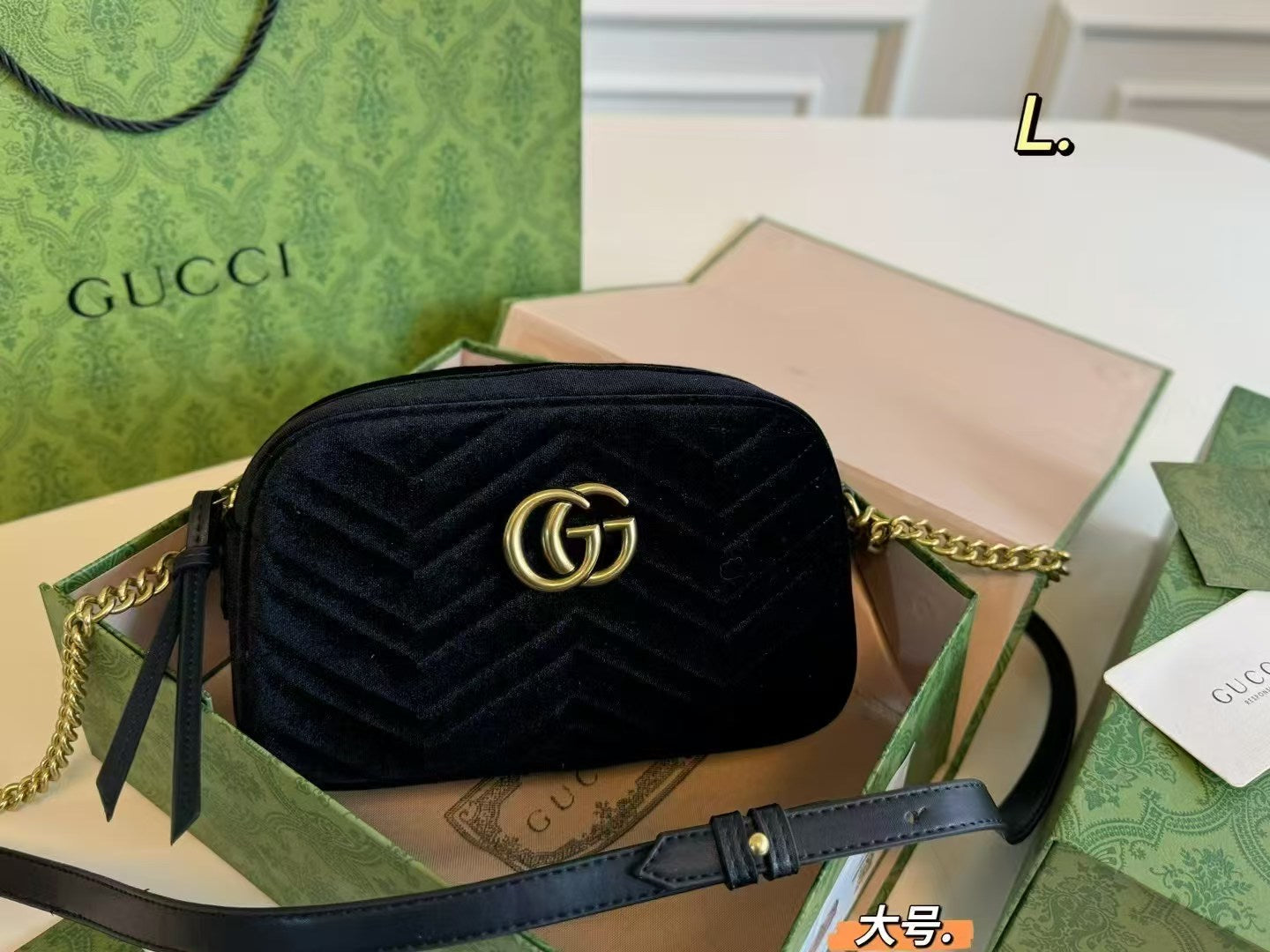 Gucci Velvet Marmont Camera Bag