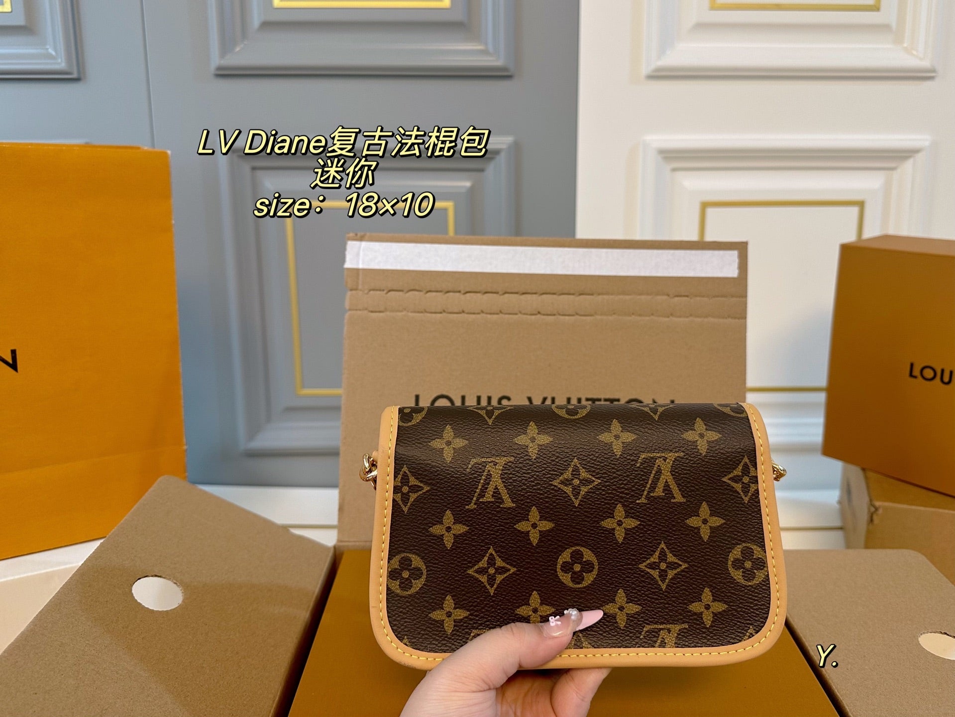 LV Diane mini Vintage baguette bag