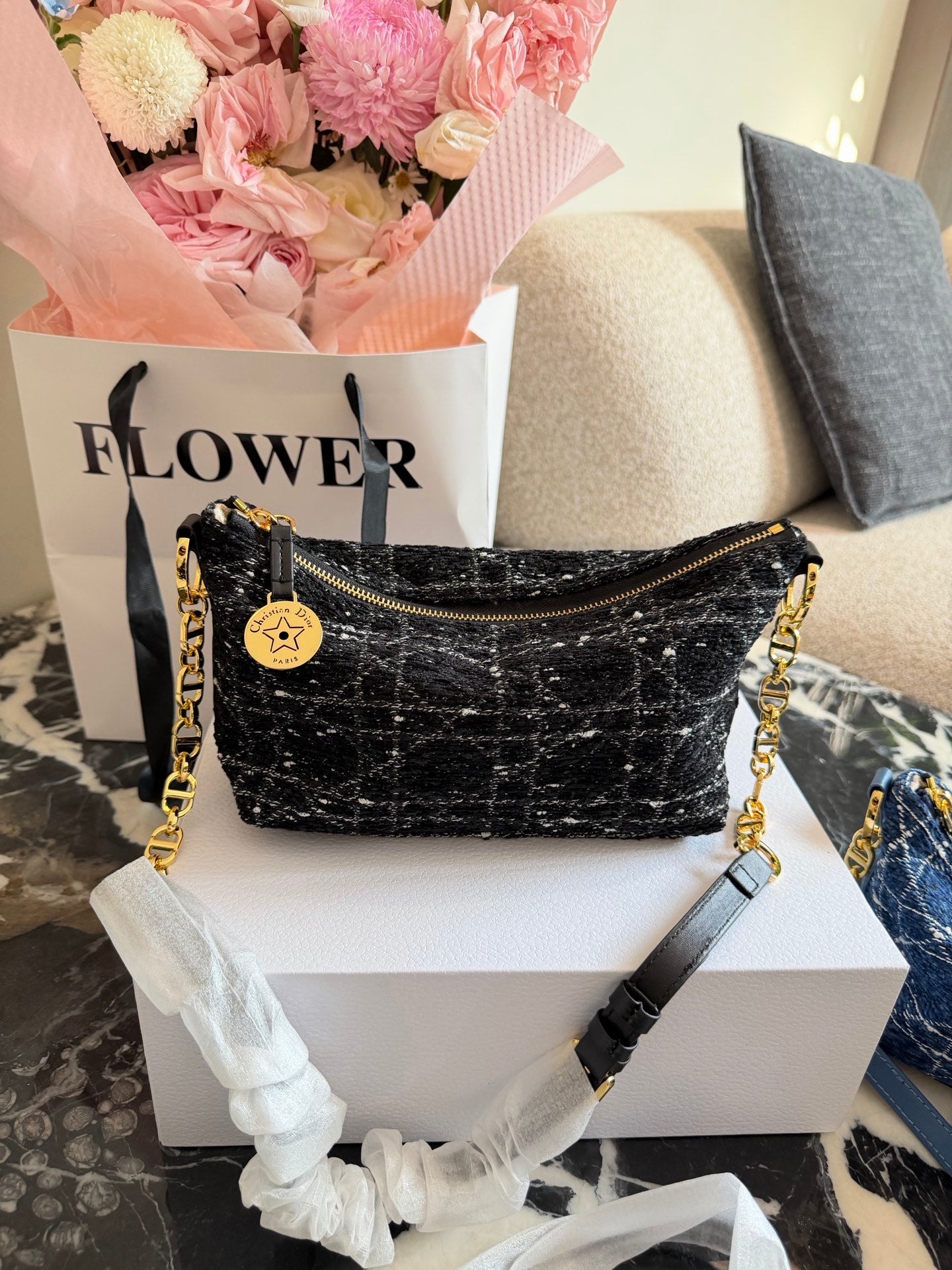 Dior Woolen Star Lunch Box Bag