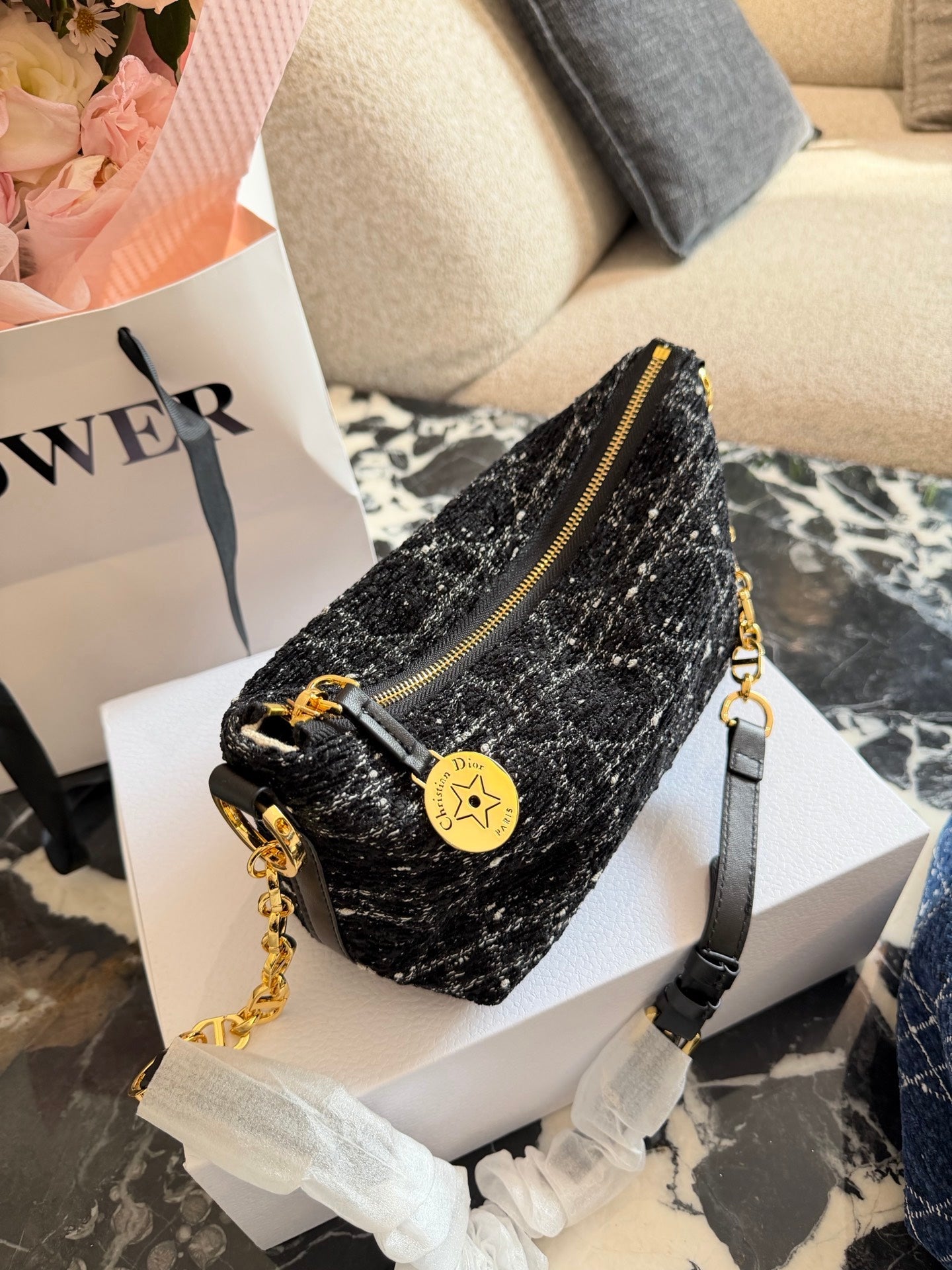 Dior Woolen Star Lunch Box Bag