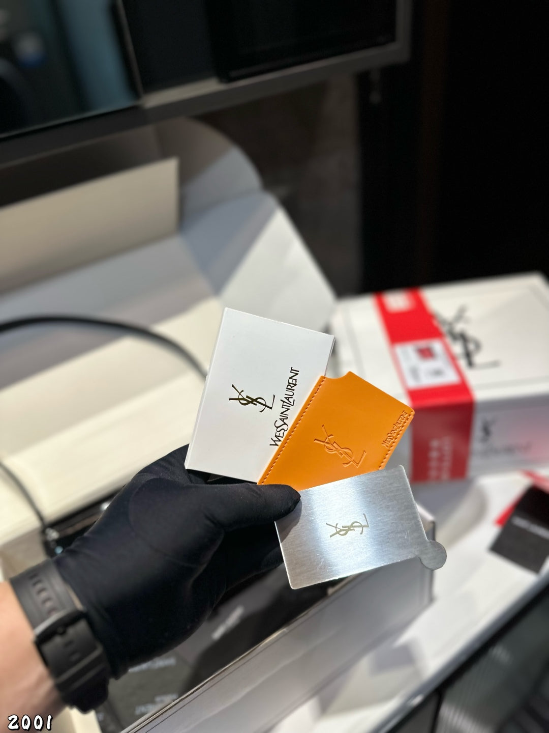 YSL Voltaire Patent Leather Underarm Bag