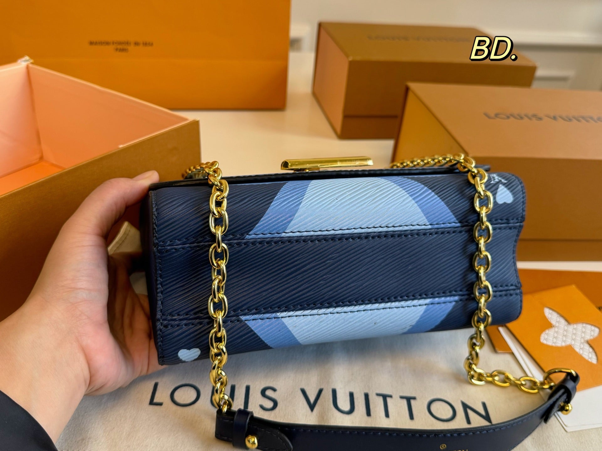 LV Heart Twist Crossbody Handbag