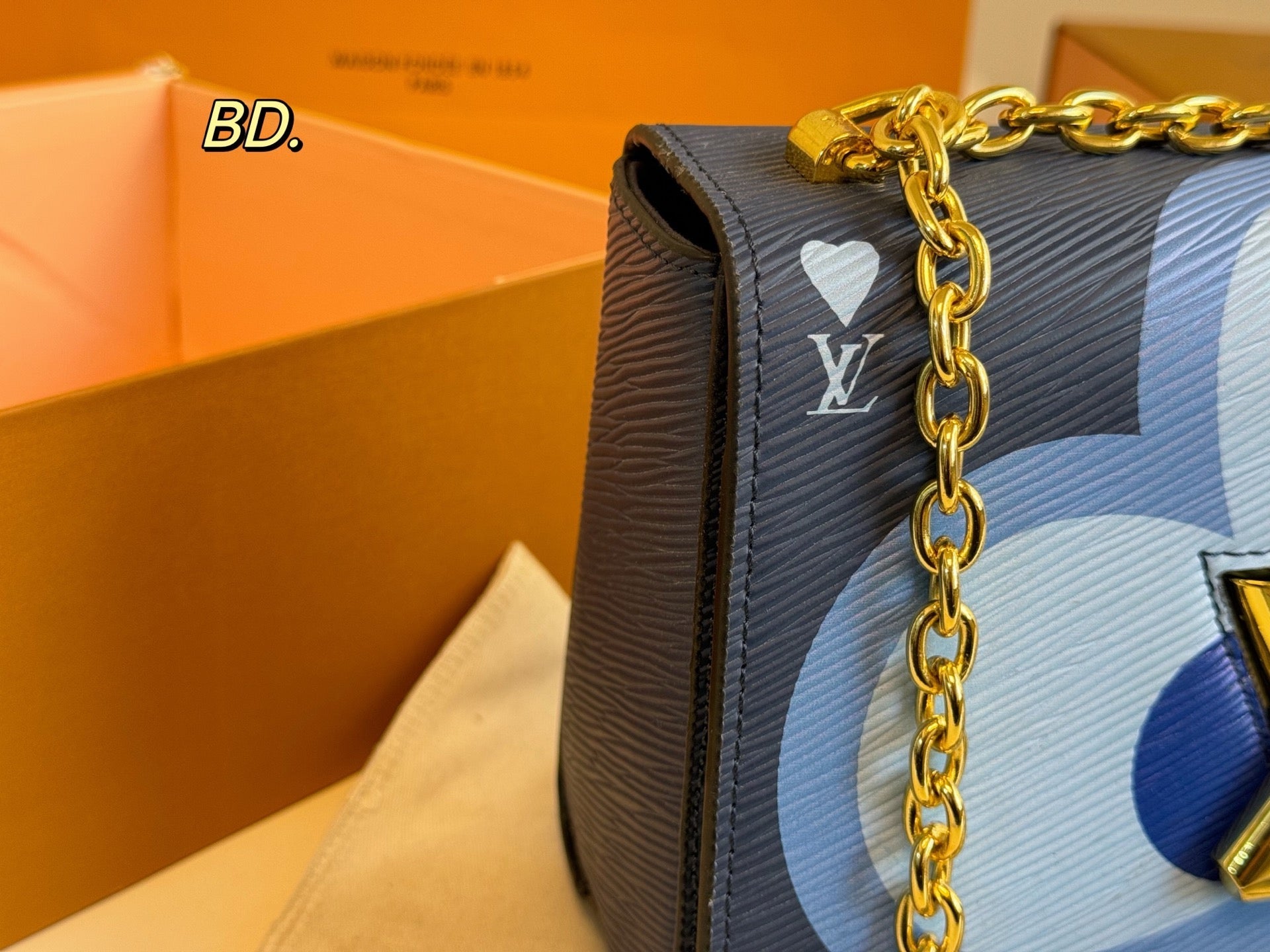 LV Heart Twist Crossbody Handbag