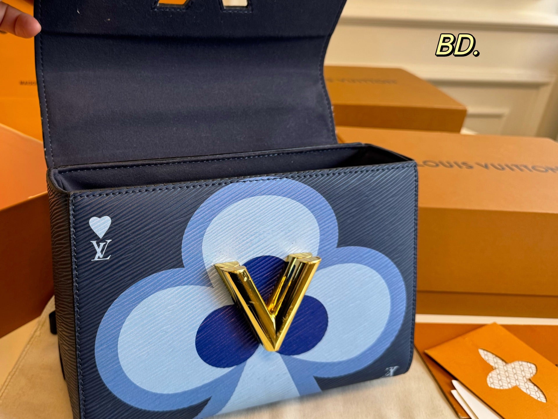 LV Heart Twist Crossbody Handbag