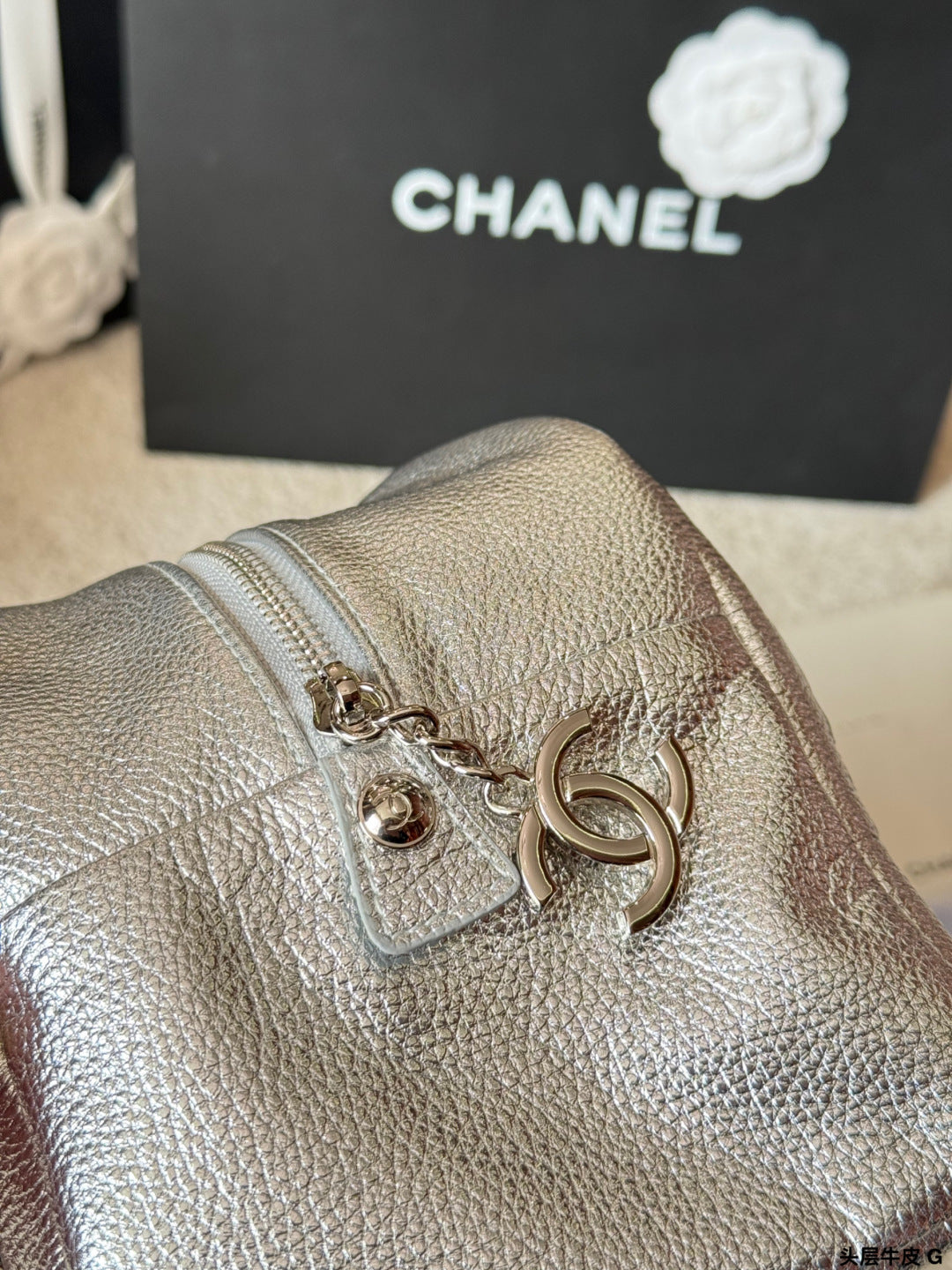 Chanel Oil-Wax Leather Bowling Bag