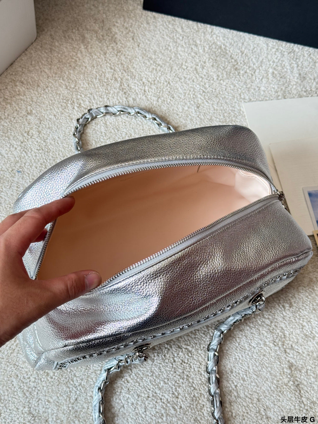 Chanel Oil-Wax Leather Bowling Bag