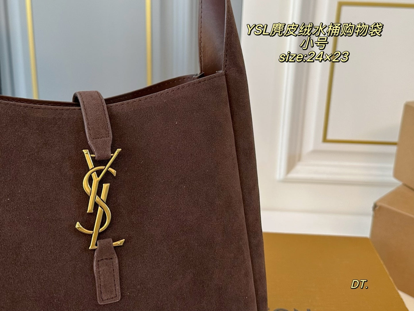 YSL hobo Suede Bucket Bag