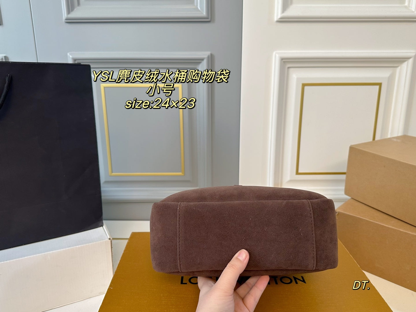 YSL hobo Suede Bucket Bag