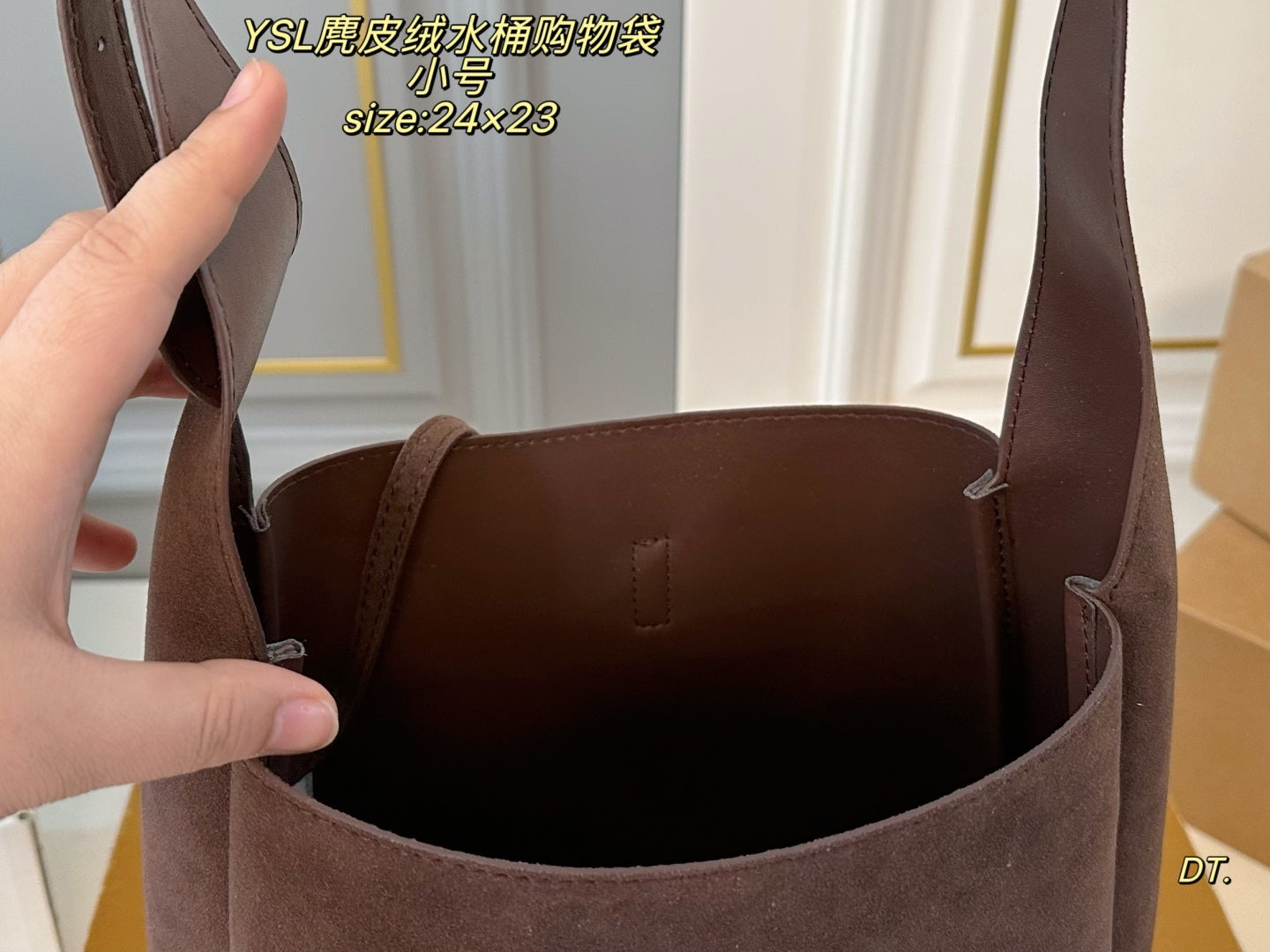 YSL hobo Suede Bucket Bag