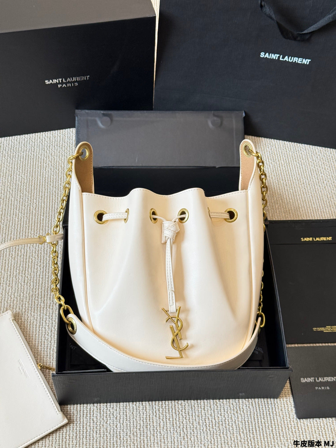 YSL Drawstring Bucket Bag