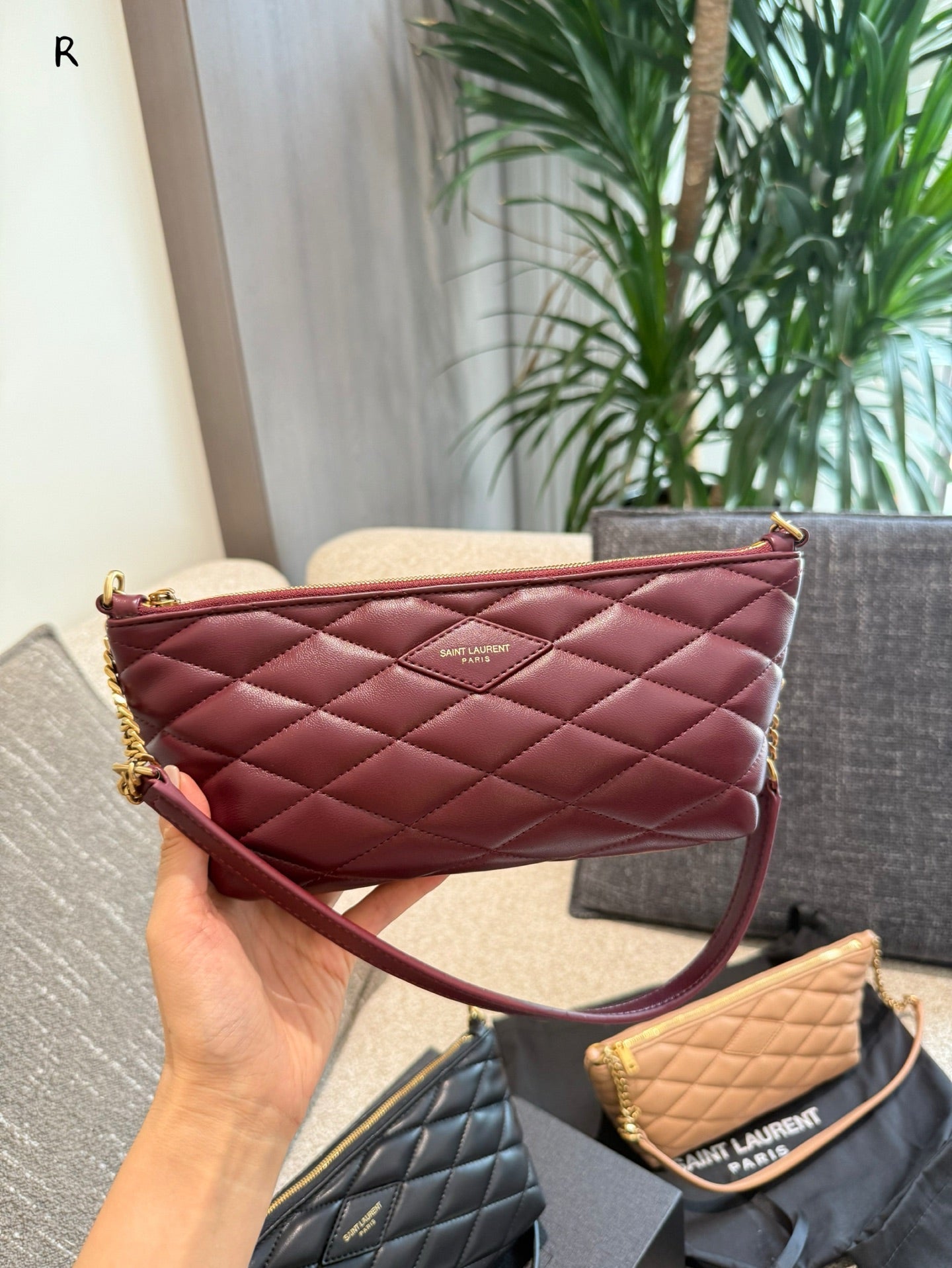 YSL OYSL ZIPPED Dumpling wrapper