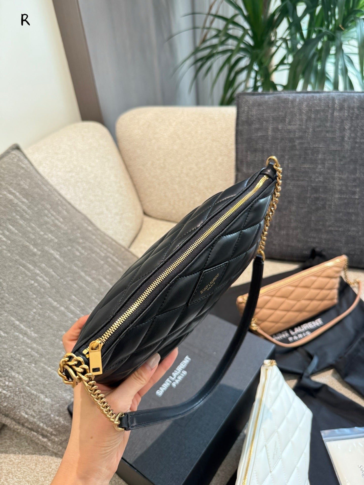 YSL OYSL ZIPPED Dumpling wrapper