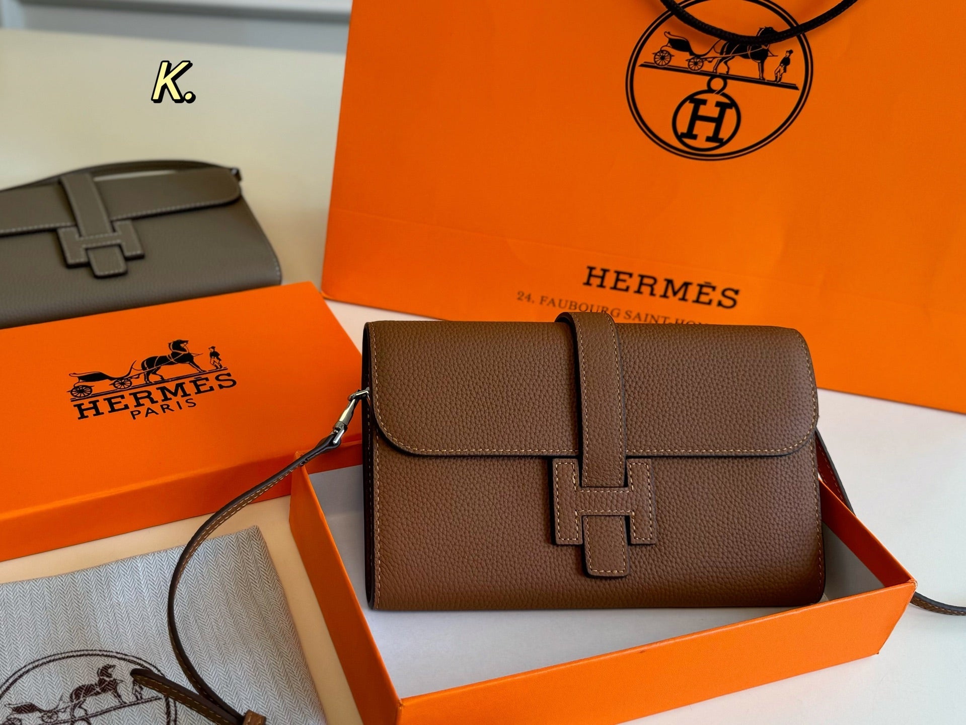 HERMES Jige handbag and crossbody bag