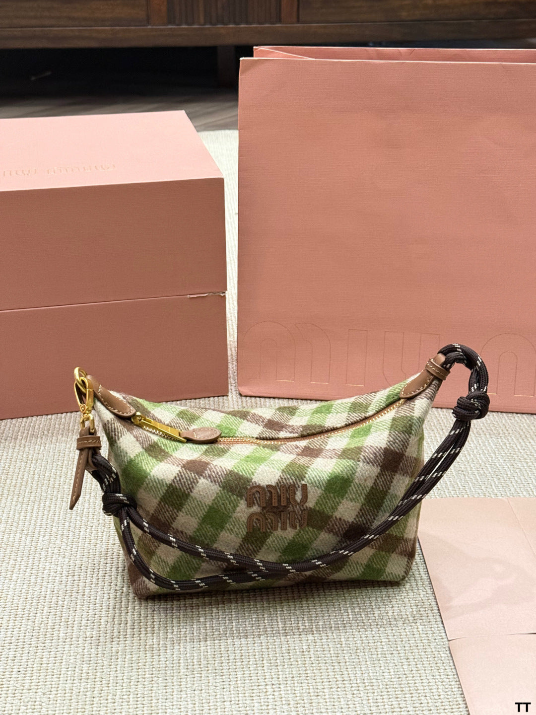 MiuMiu Woolen Lunch Box Bag