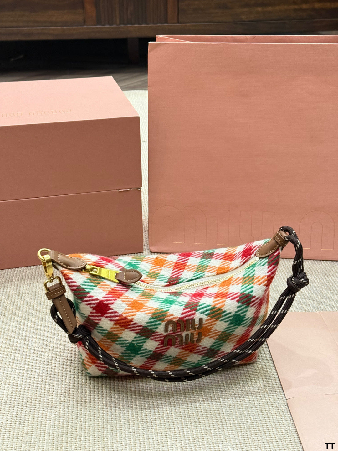 MiuMiu Woolen Lunch Box Bag