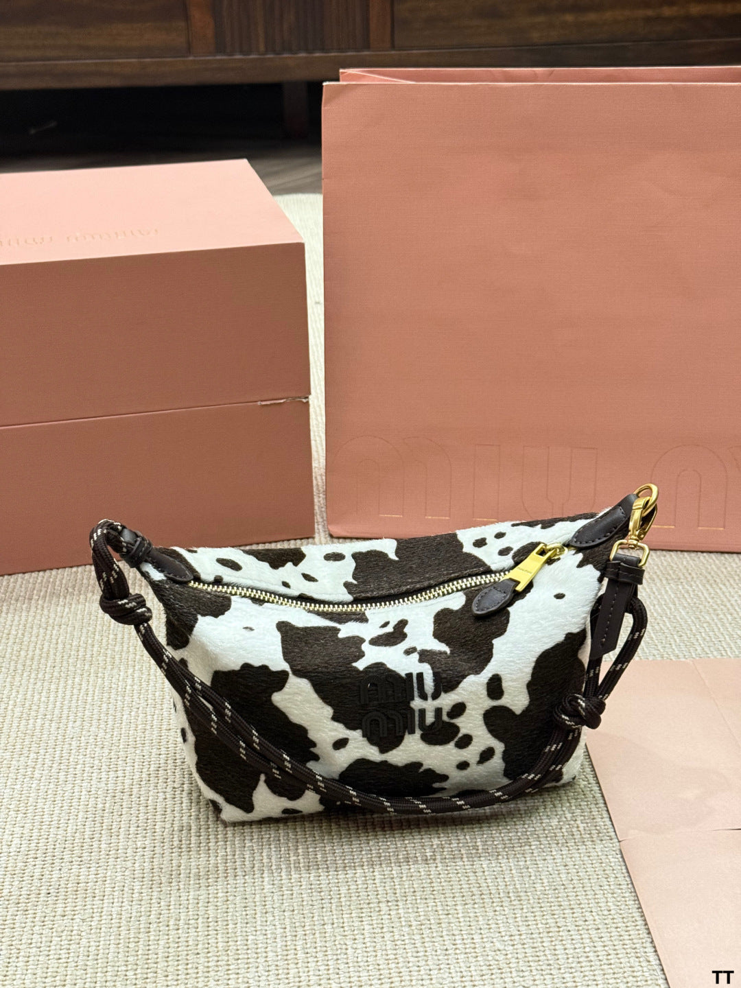 MiuMiu Woolen Lunch Box Bag