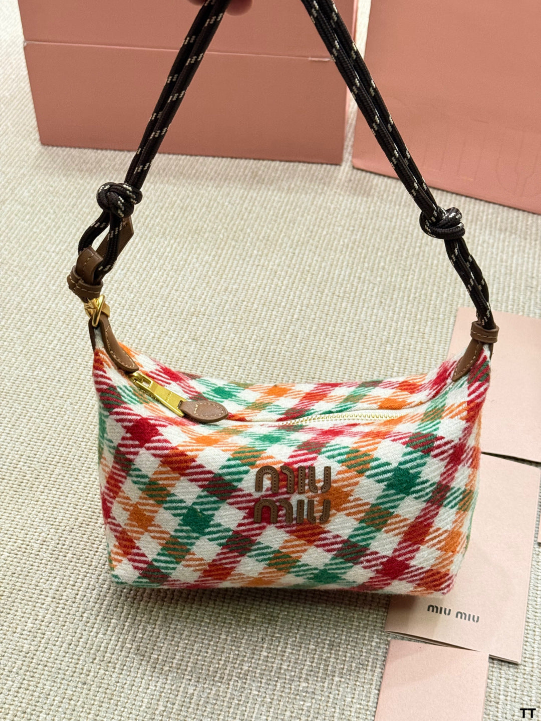 MiuMiu Woolen Lunch Box Bag