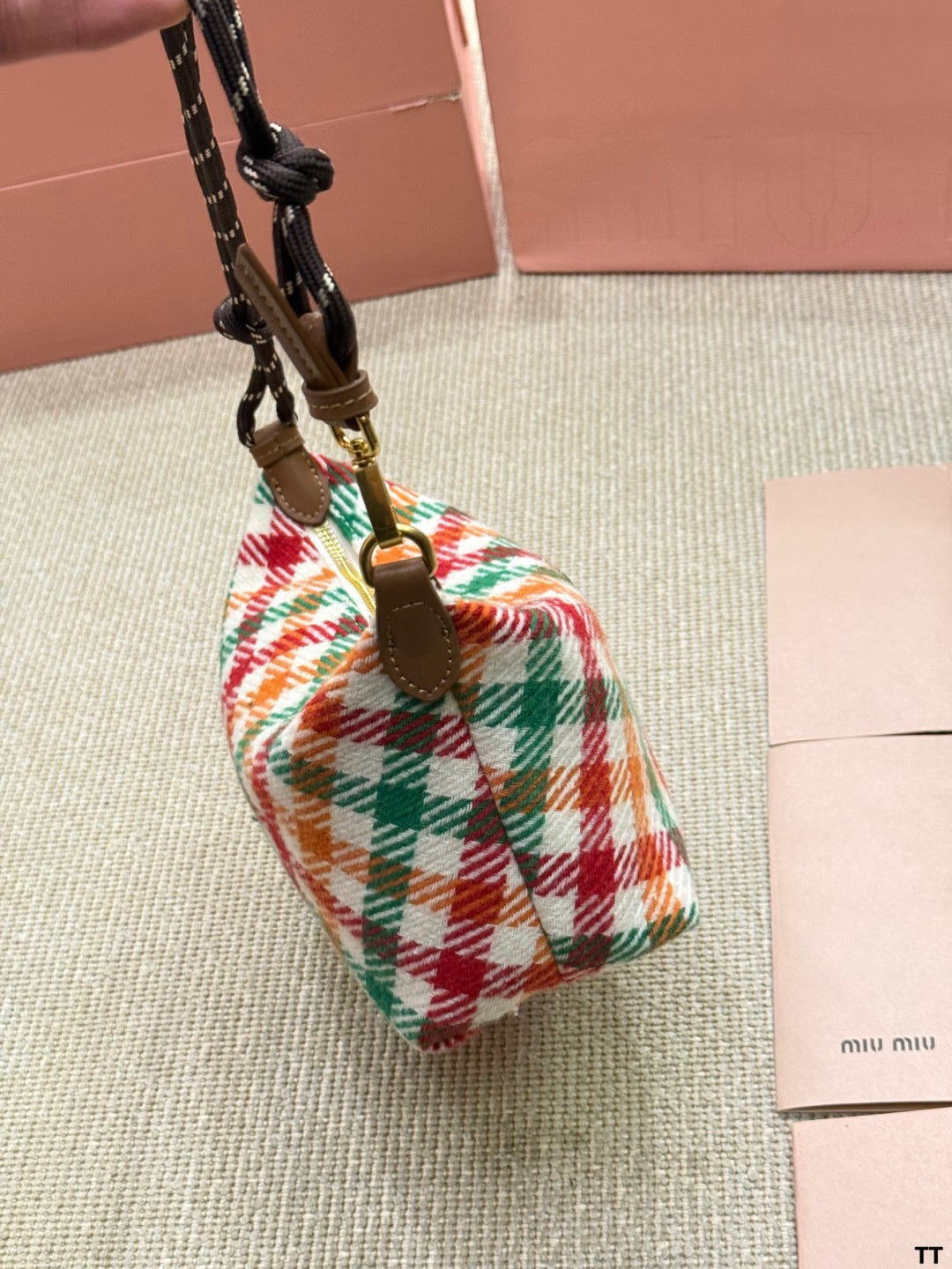 MiuMiu Woolen Lunch Box Bag