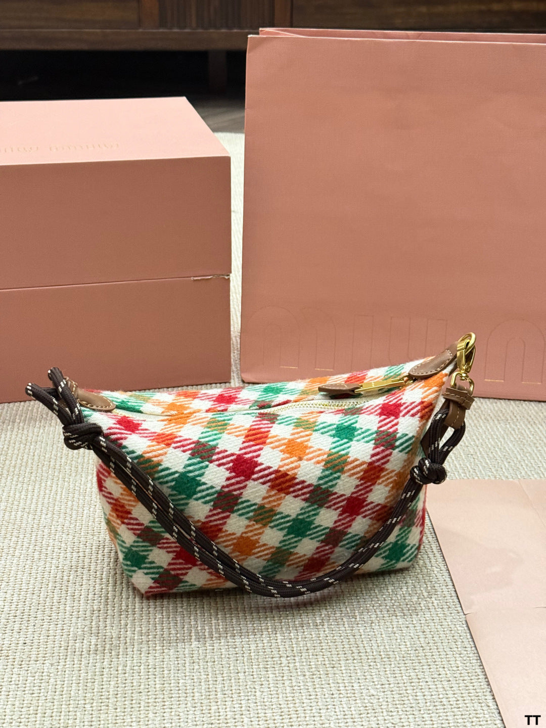 MiuMiu Woolen Lunch Box Bag