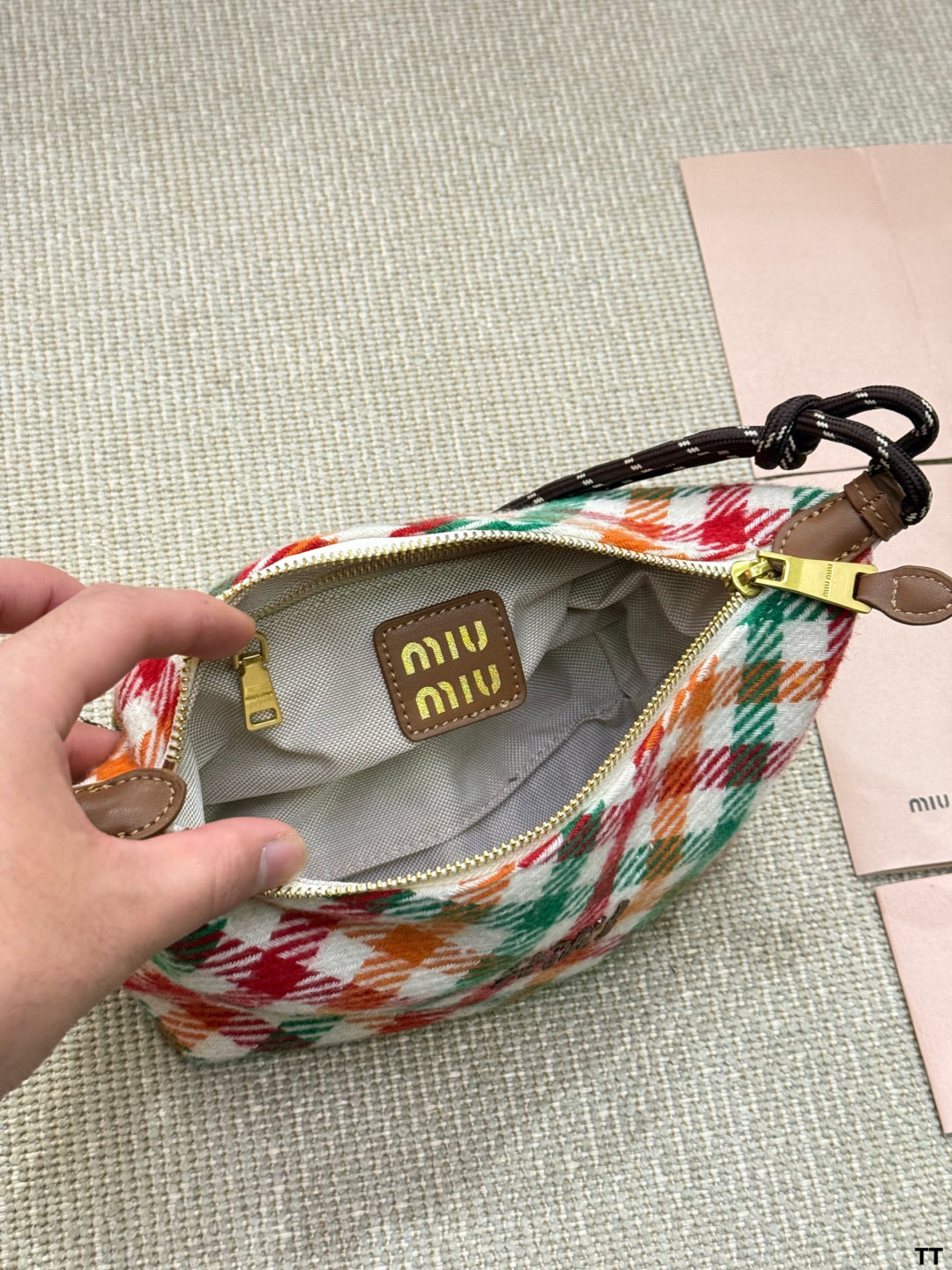 MiuMiu Woolen Lunch Box Bag