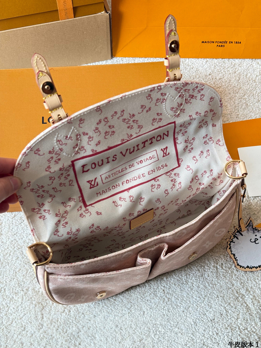 LV ESCAPE Meowgram crossbody bag