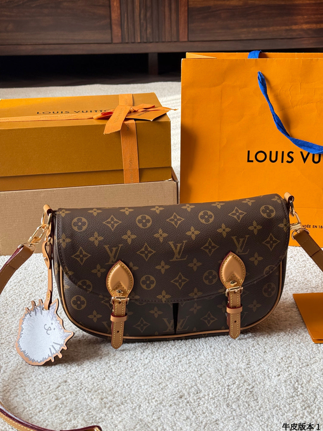 LV ESCAPE Meowgram crossbody bag