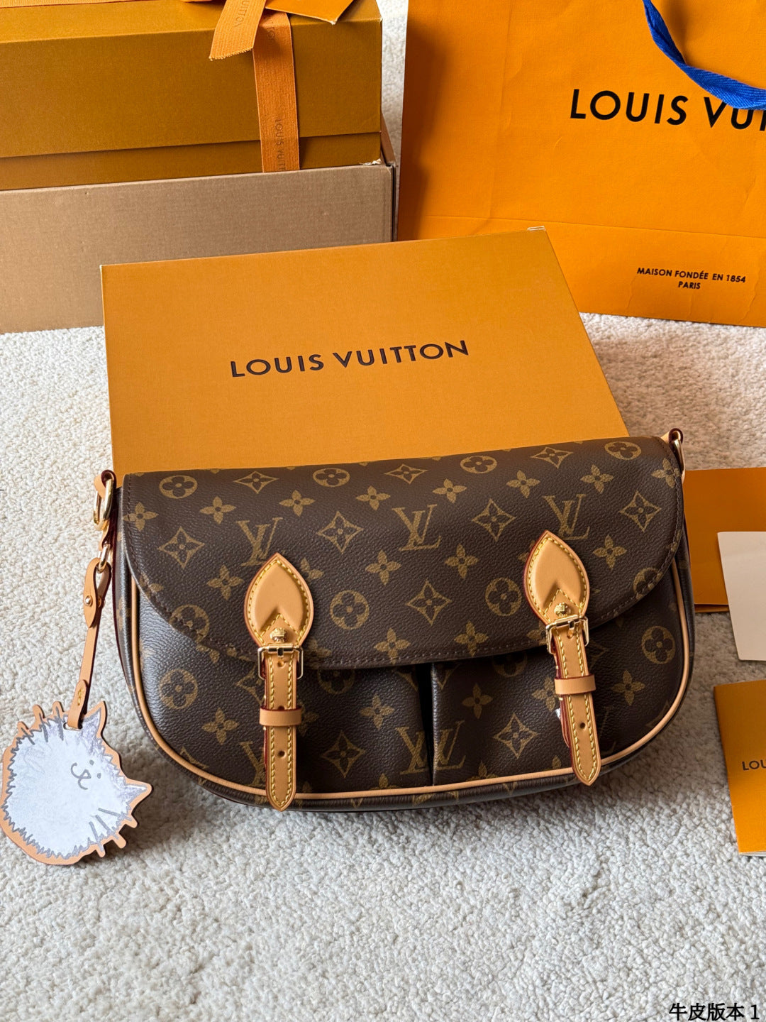 LV ESCAPE Meowgram crossbody bag