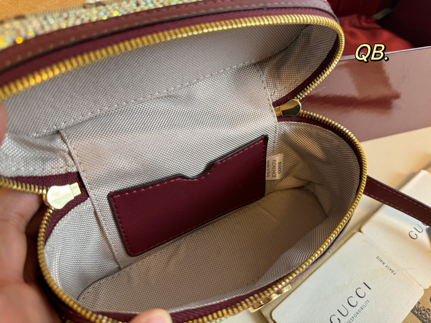 Gucci Handheld Makeup Bag