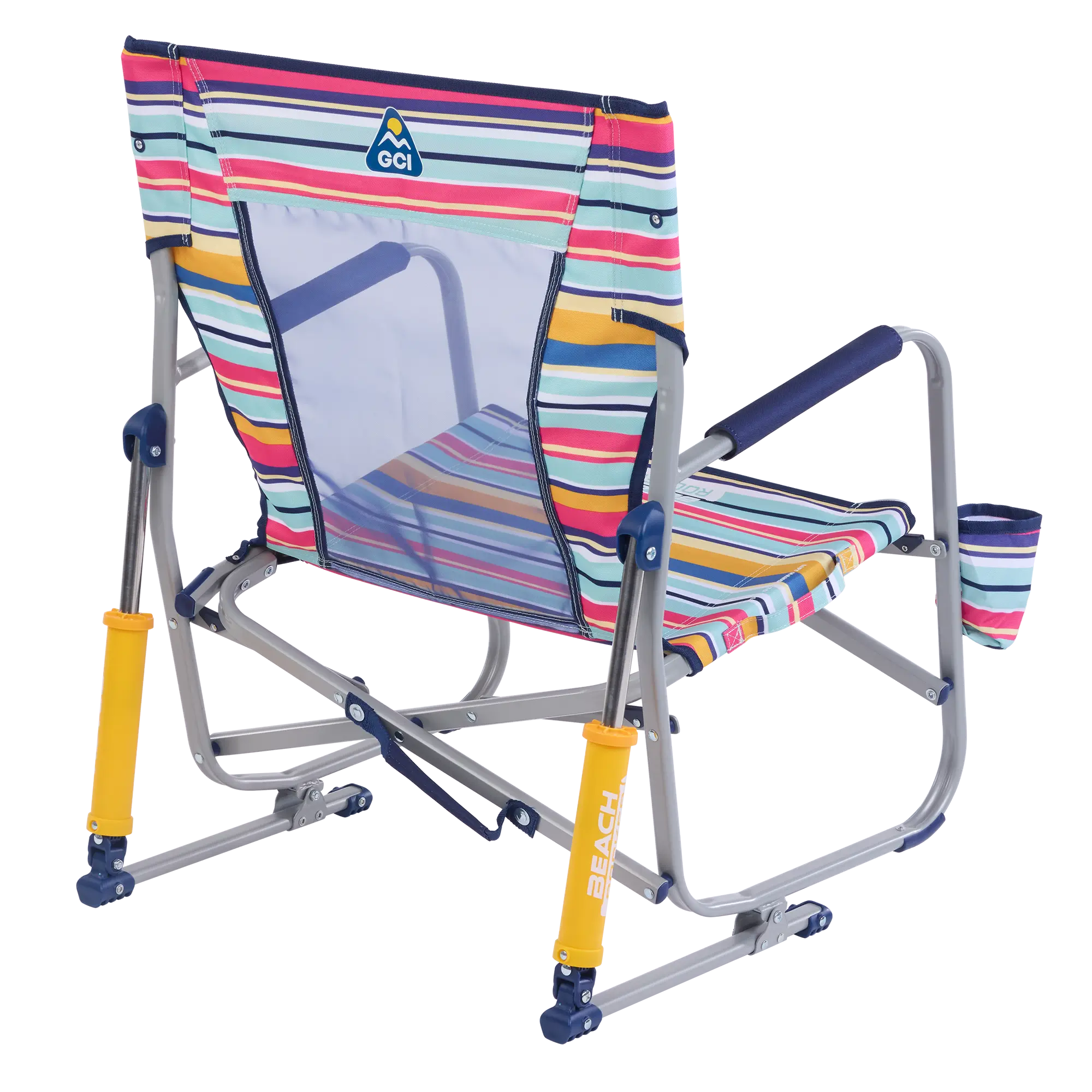 Beach Rocker, Multi Stripe, Back-Right