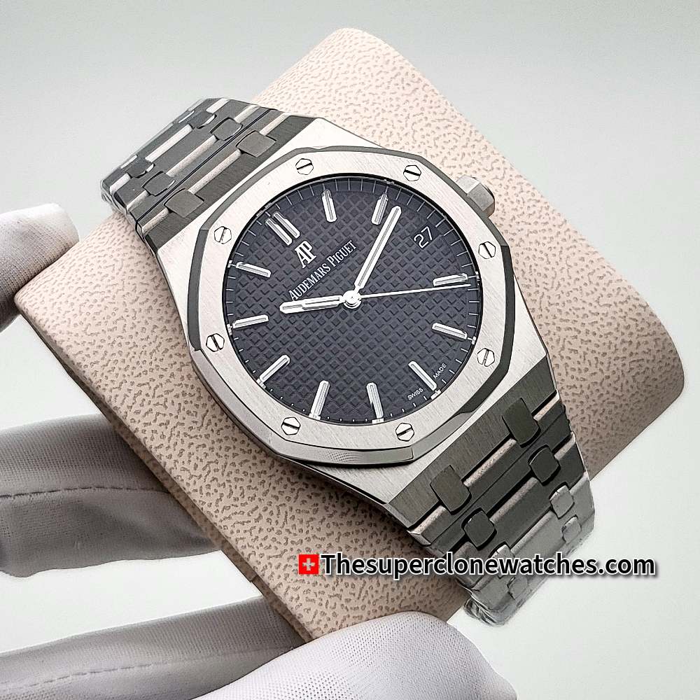 Audemars Piguet Royal Oak Stainless Steel Black Dial Exact 1:1 Super Clone 4302 Swiss Movement Replica Watch