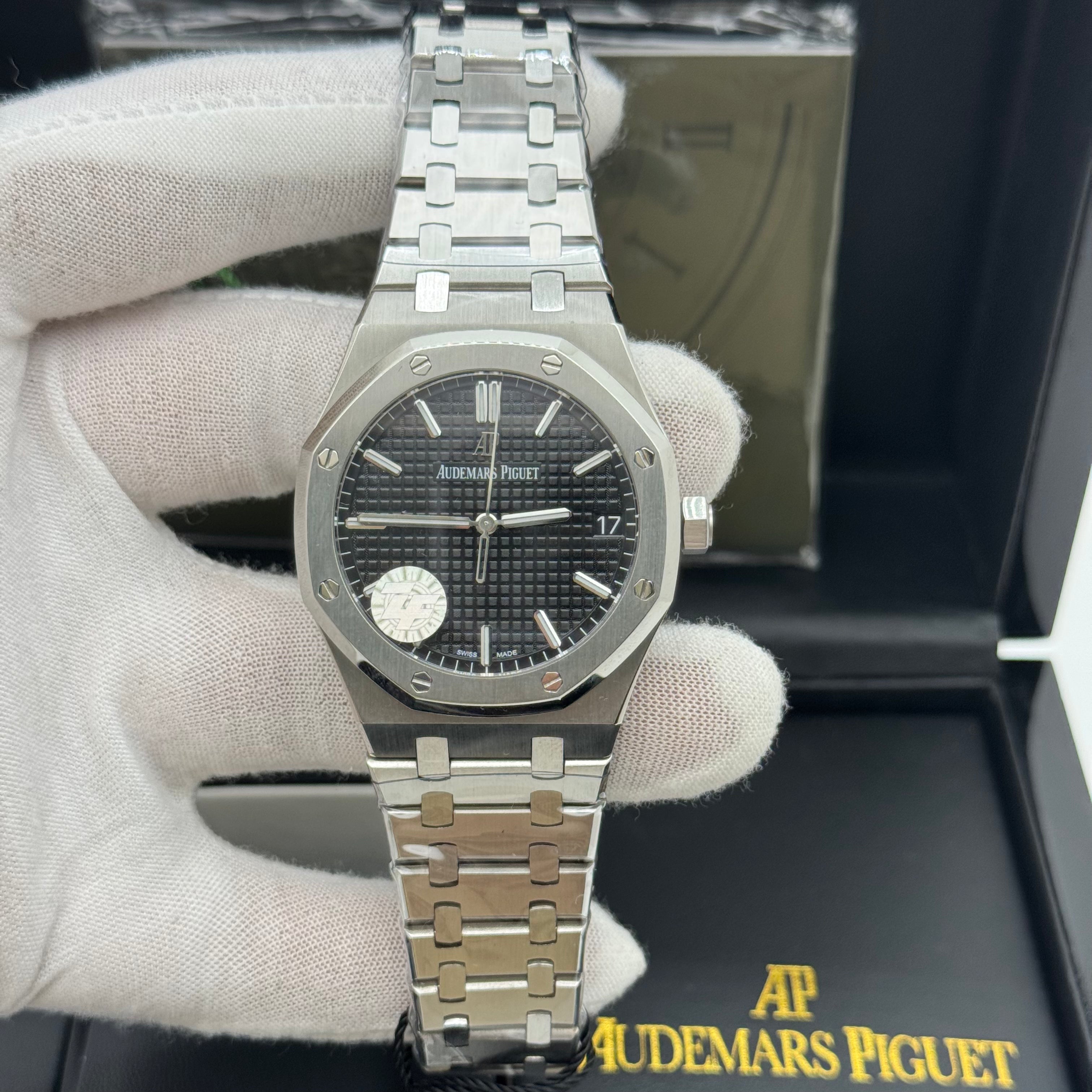 Audemars Piguet Royal Oak 41MM Steel Black Dial Men's Watch