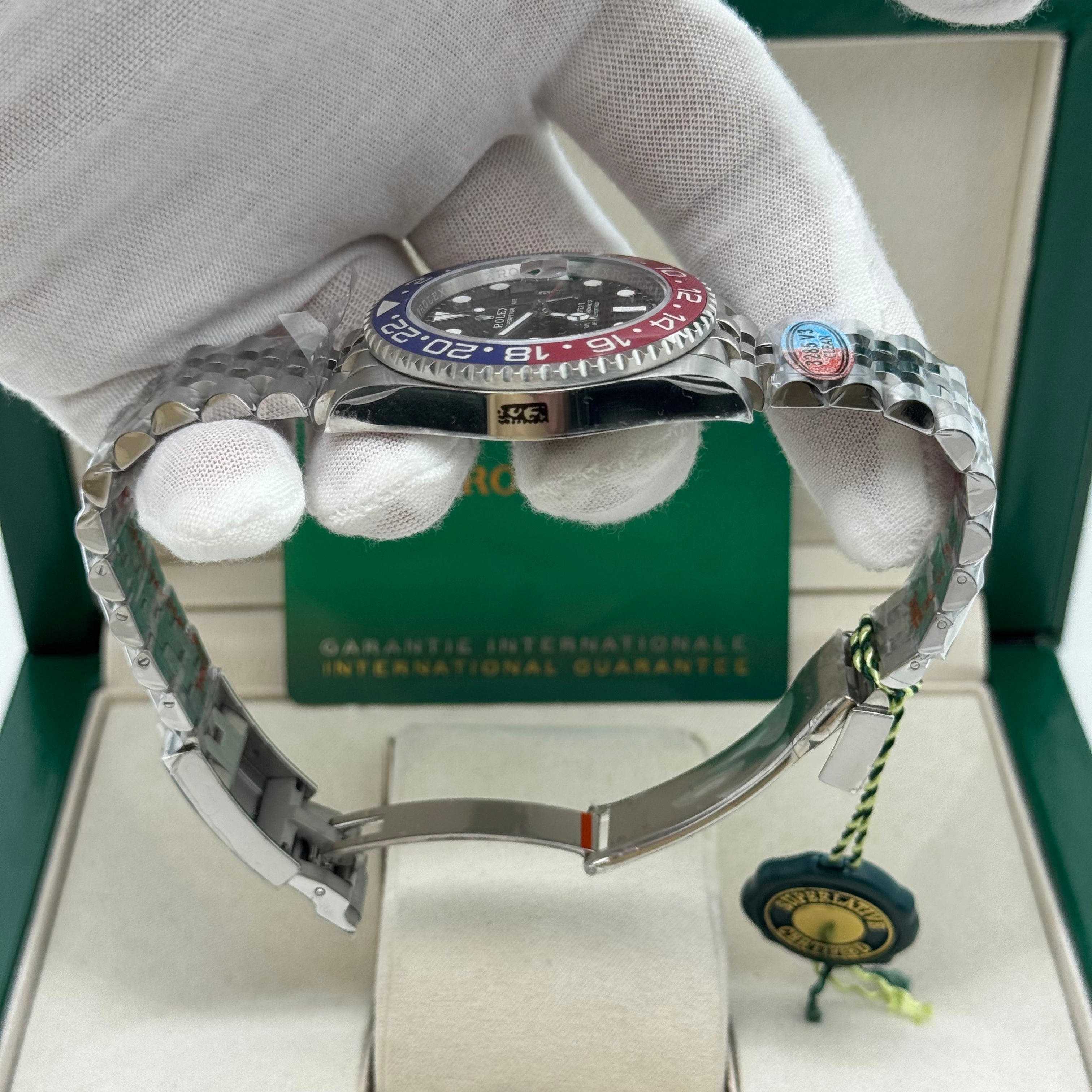 Rolex GMT-Master || Pepsi Black Dial Blue Red Ceramic Bezel 40MM