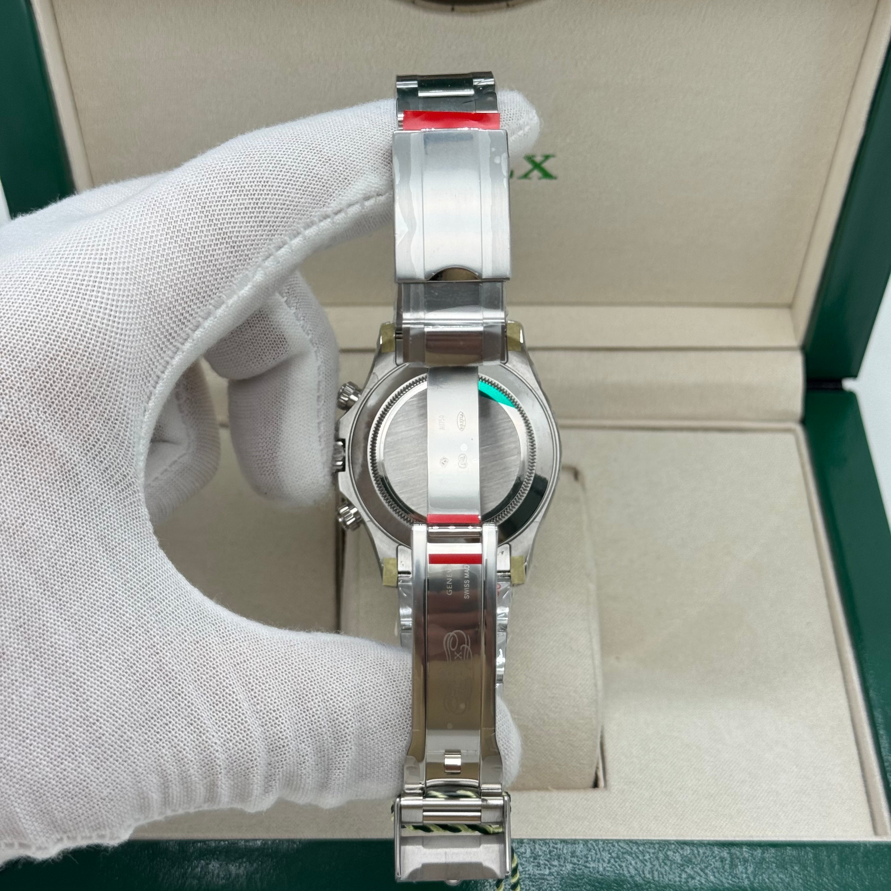 Rolex Daytona 2024 Steel Rim Bezel Ceramic Stainless Steel White Dial 40 MM