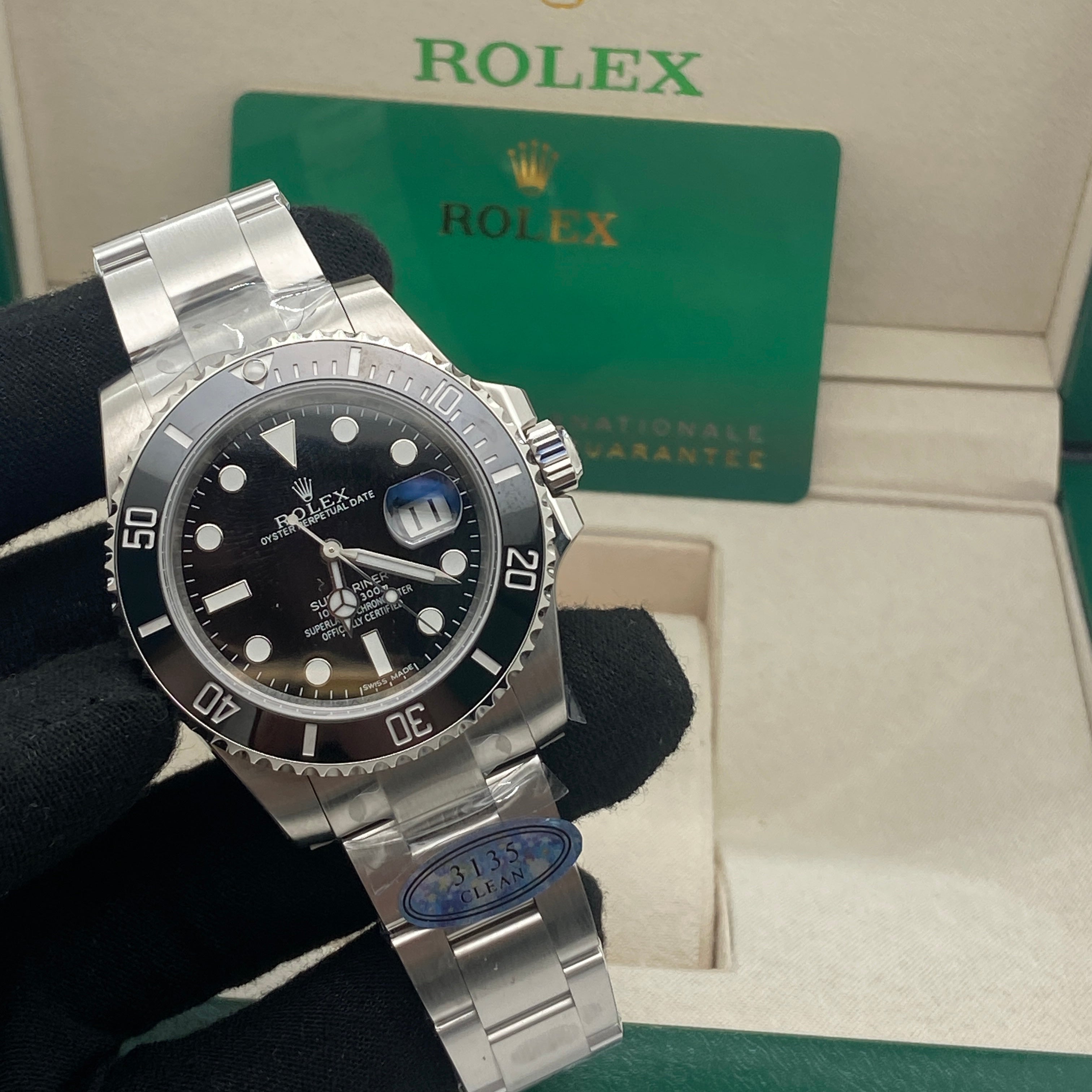 Rolex Submarine Date 40mm Steel ceramic Black Dial