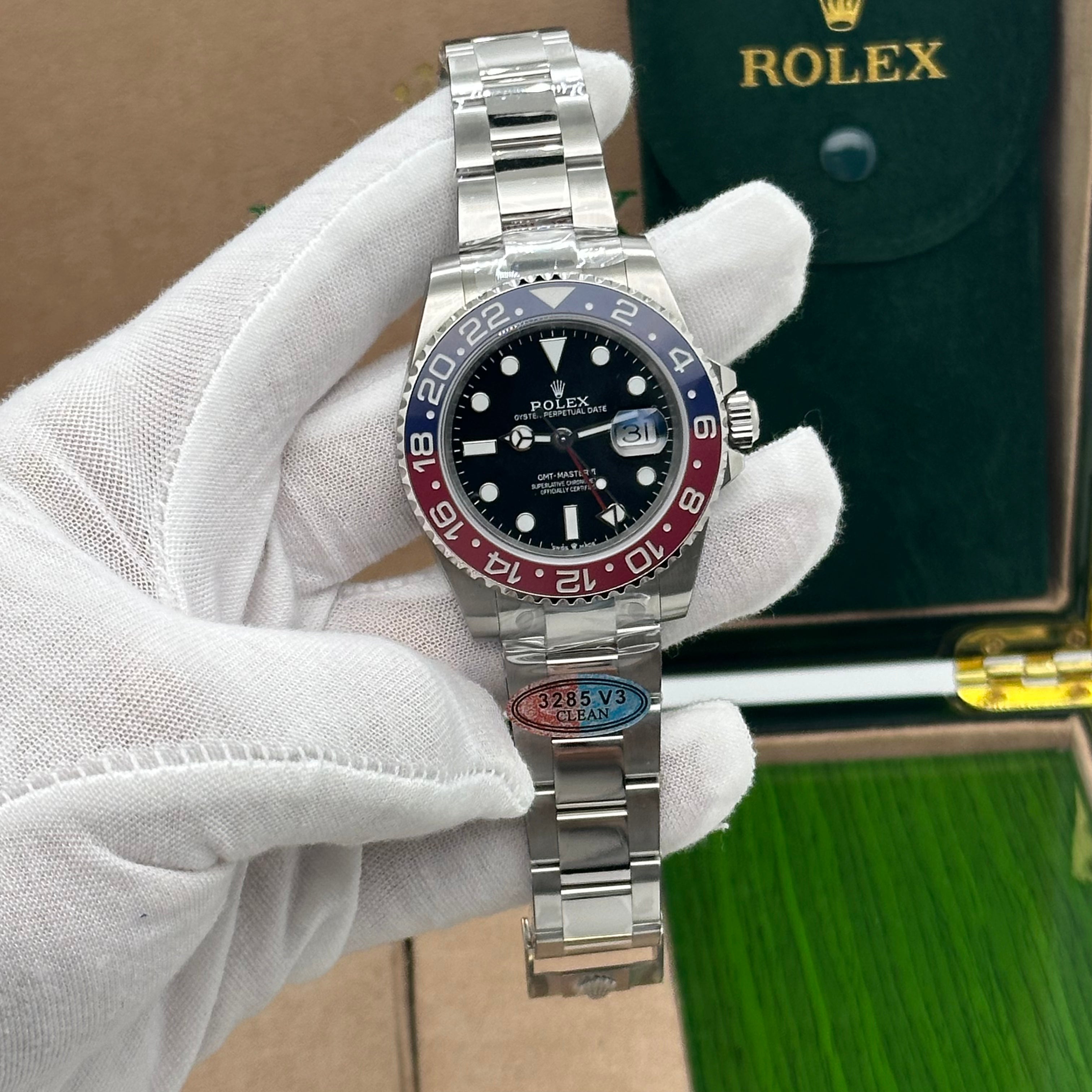 Rolex GMT-Master II “Pepsi” 3285 V3 – Swiss Super Clone