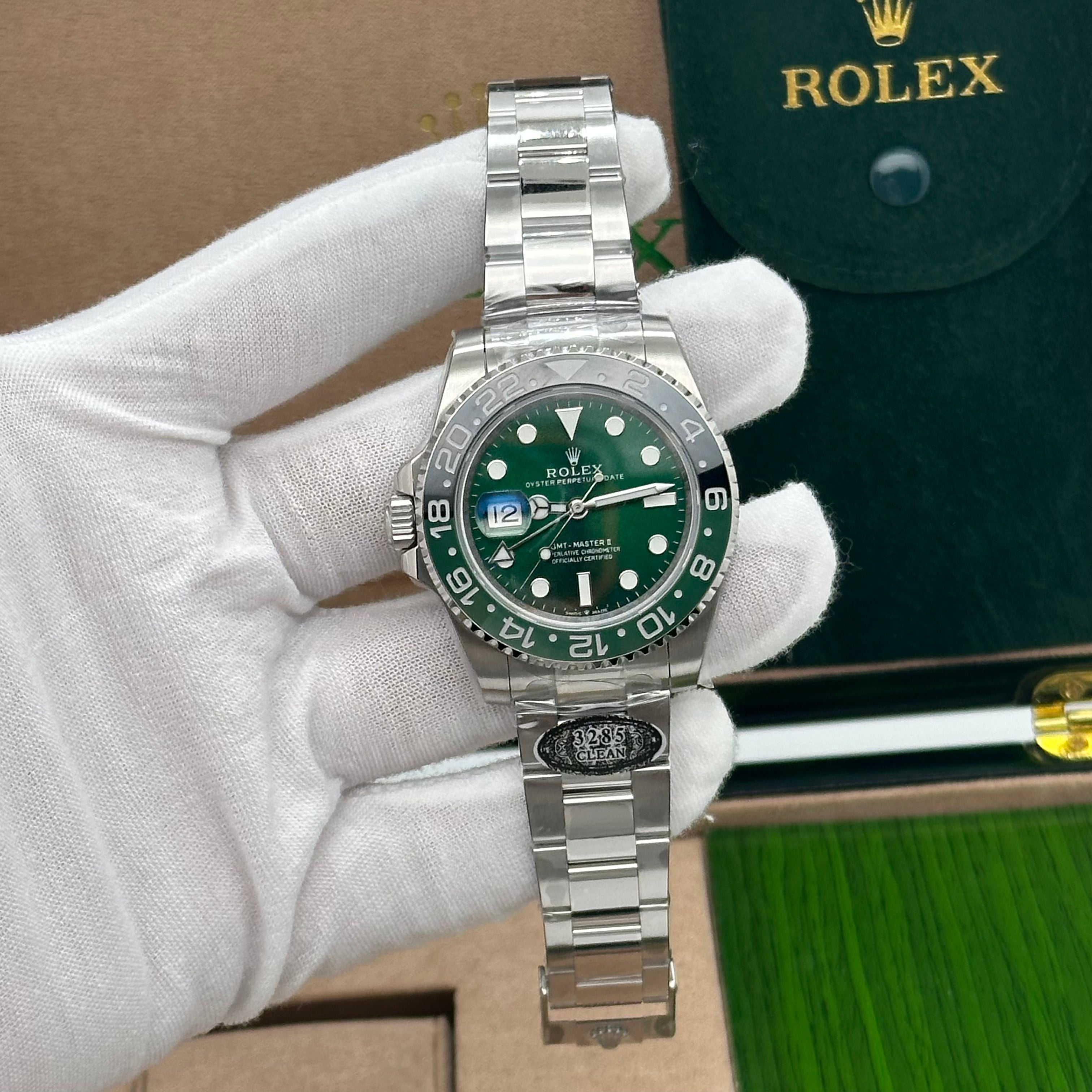 Rolex GMT-Master II “Sprite” Swiss Super Clone 1:1 – Green Dial 40mm