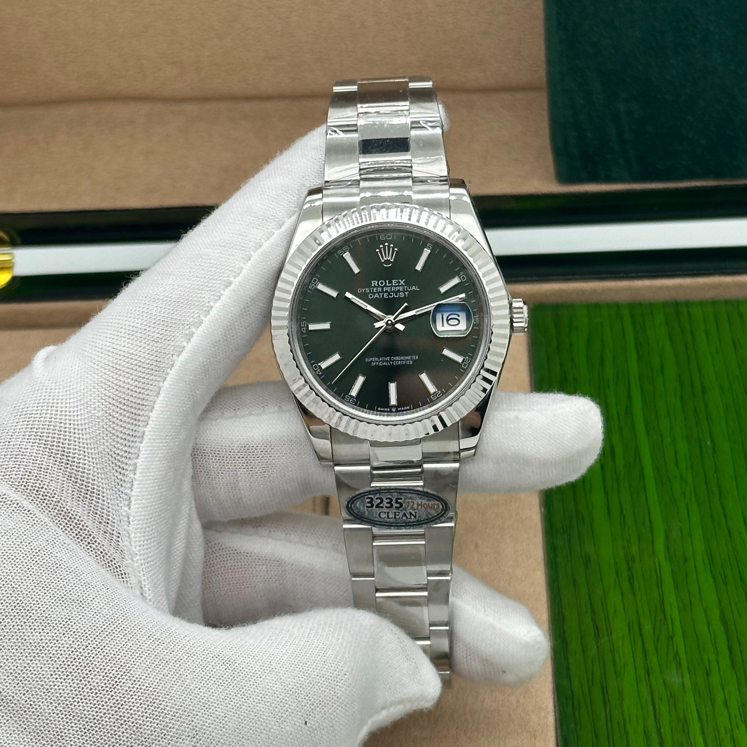 Rolex Datejust 41MM Super Clone – Wimbledon Dial (Swiss 3235 V3)