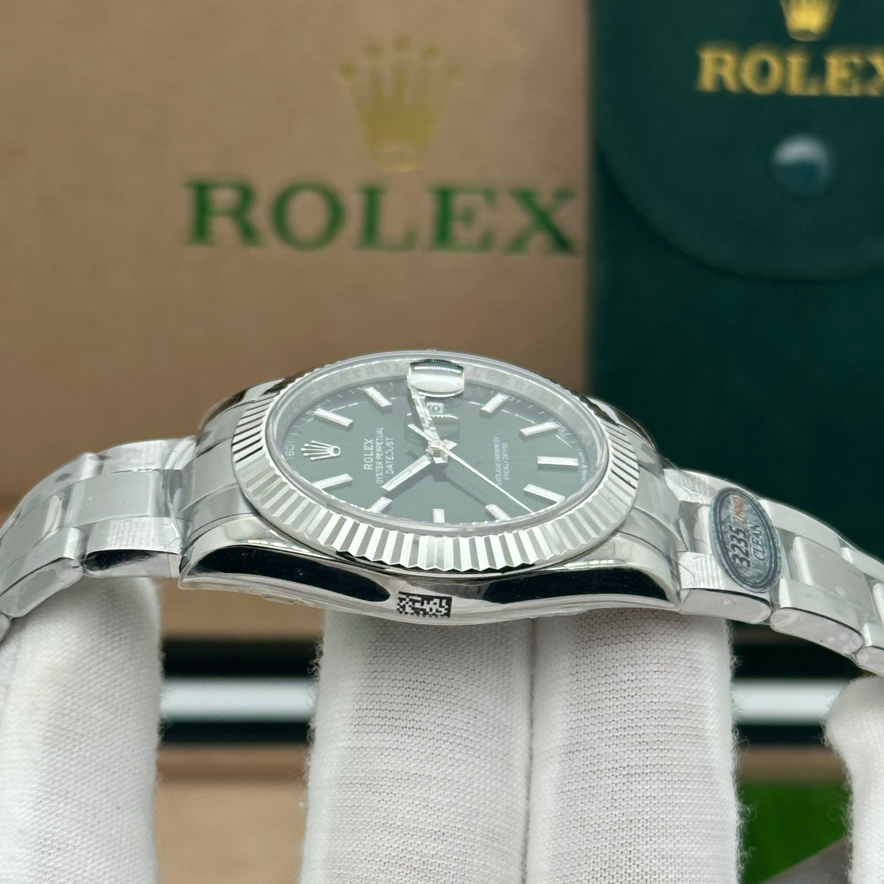Rolex Datejust 41MM Super Clone – Wimbledon Dial (Swiss 3235 V3)