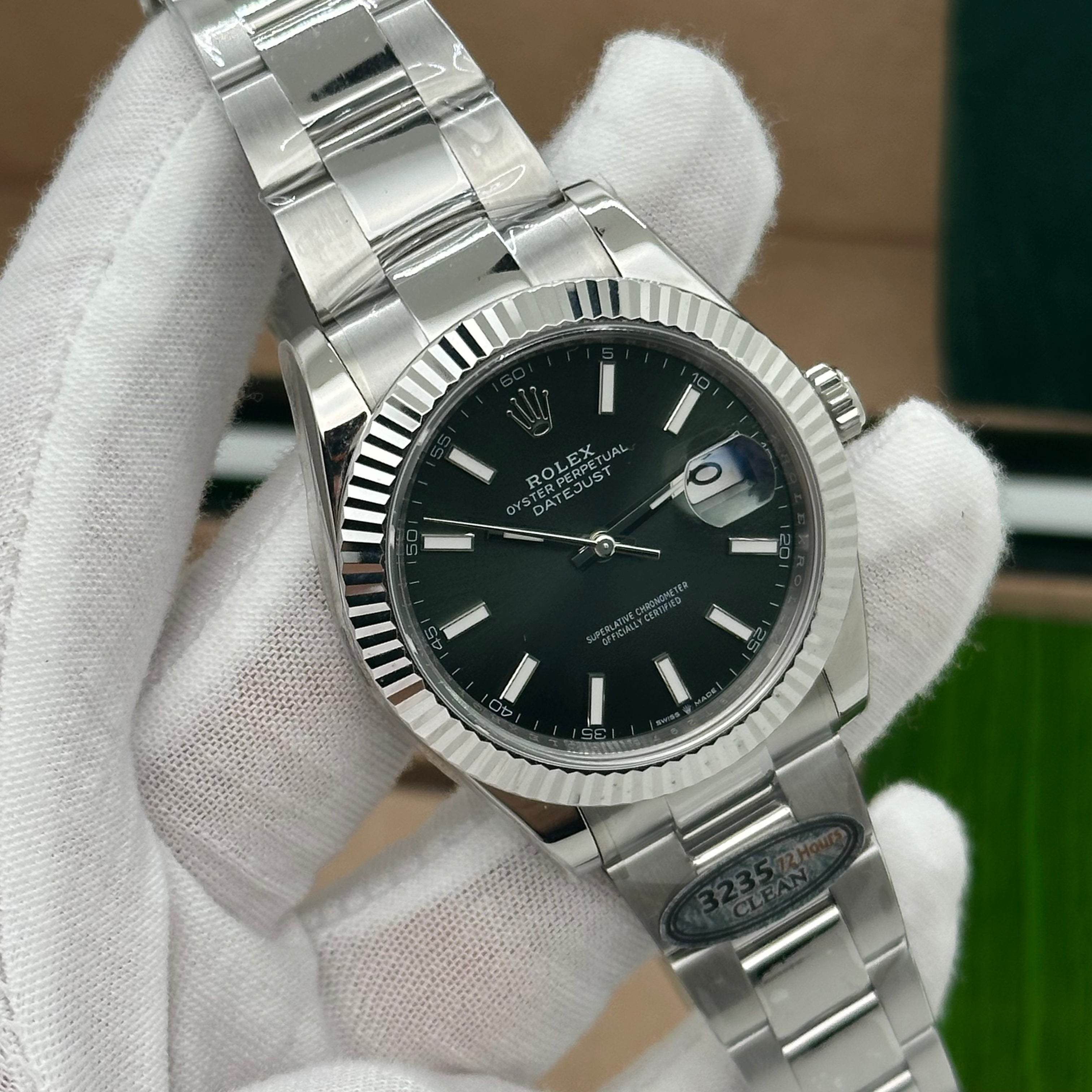 Rolex Datejust 41MM Super Clone – Wimbledon Dial (Swiss 3235 V3)