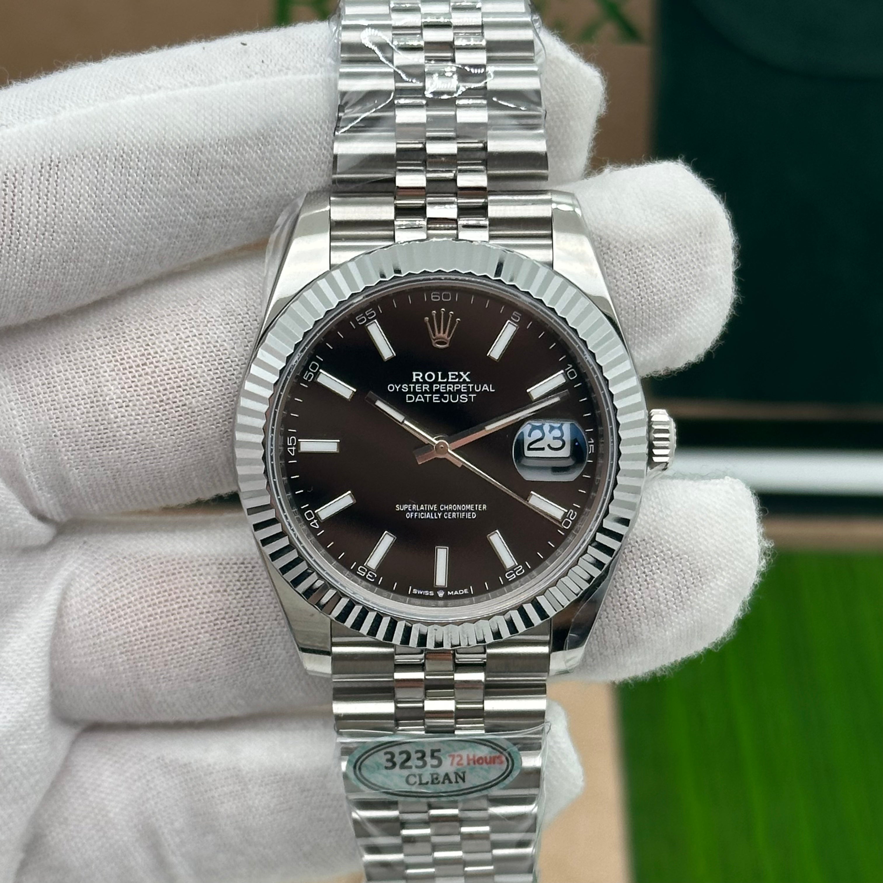 Rolex Datejust 41MM NEW 2023 Black Stick Dial Jubilee Bracelet