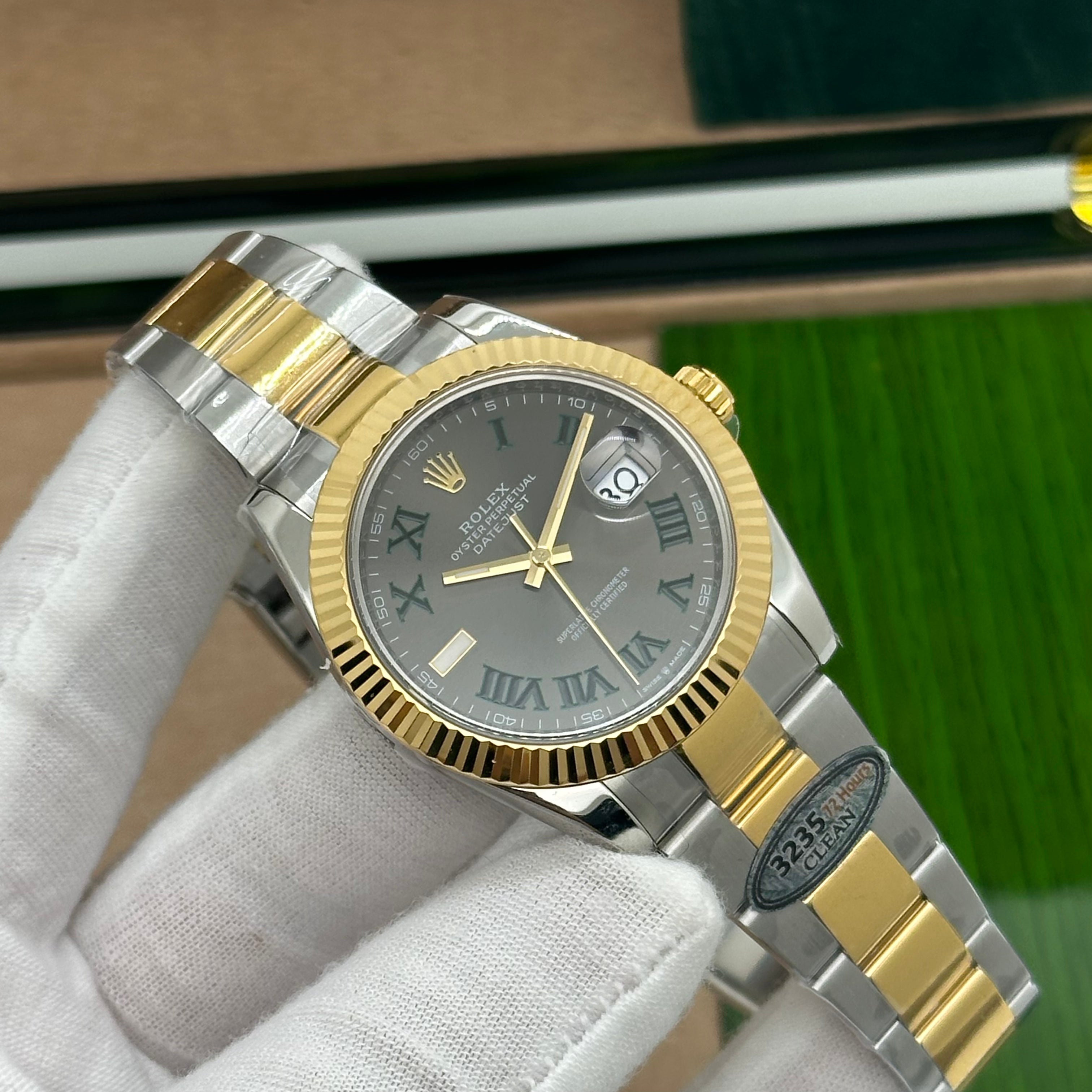 Rolex Datejust 41mm Two-Tone Oyster Gold – Slate Roman Dial