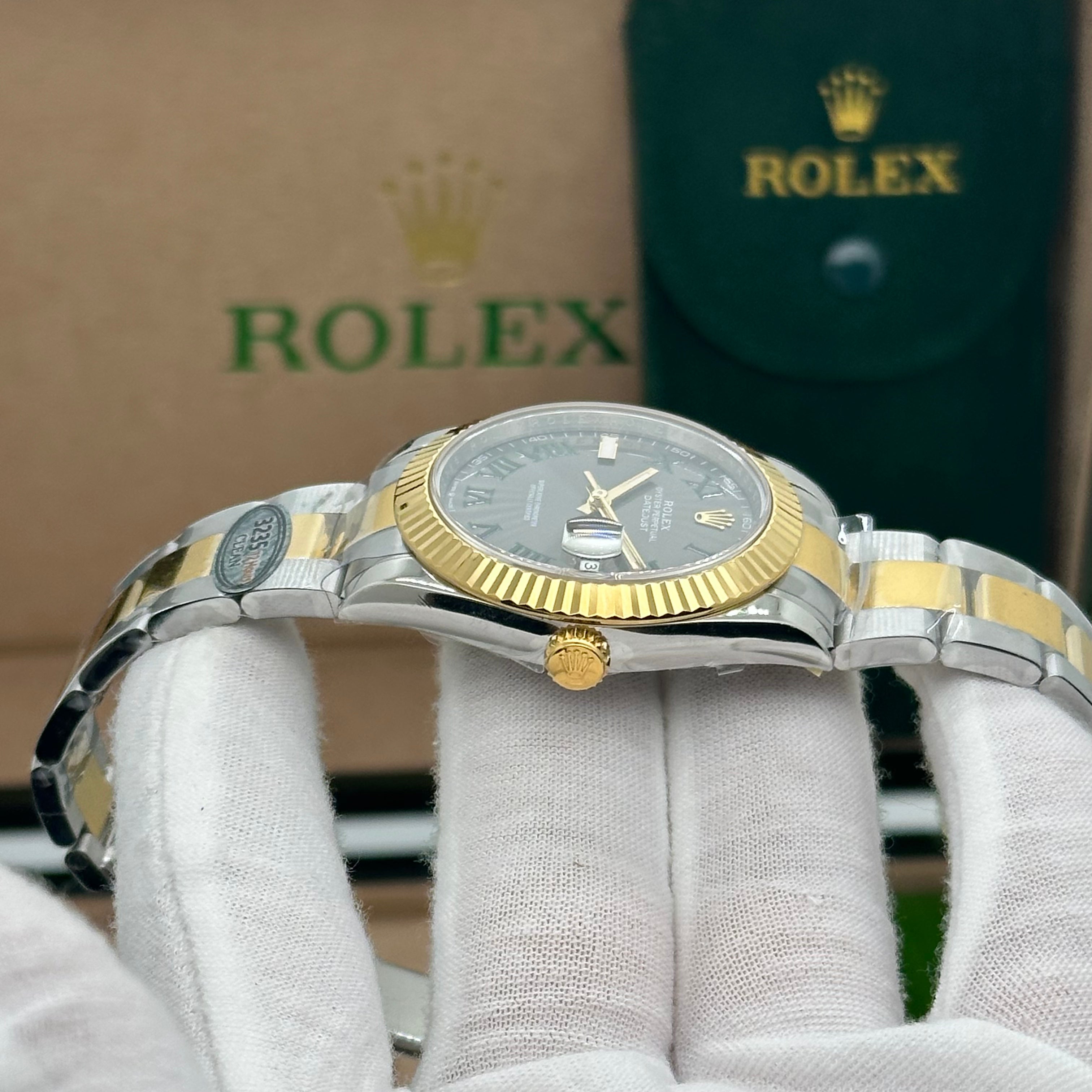 Rolex Datejust 41mm Two-Tone Oyster Gold – Slate Roman Dial