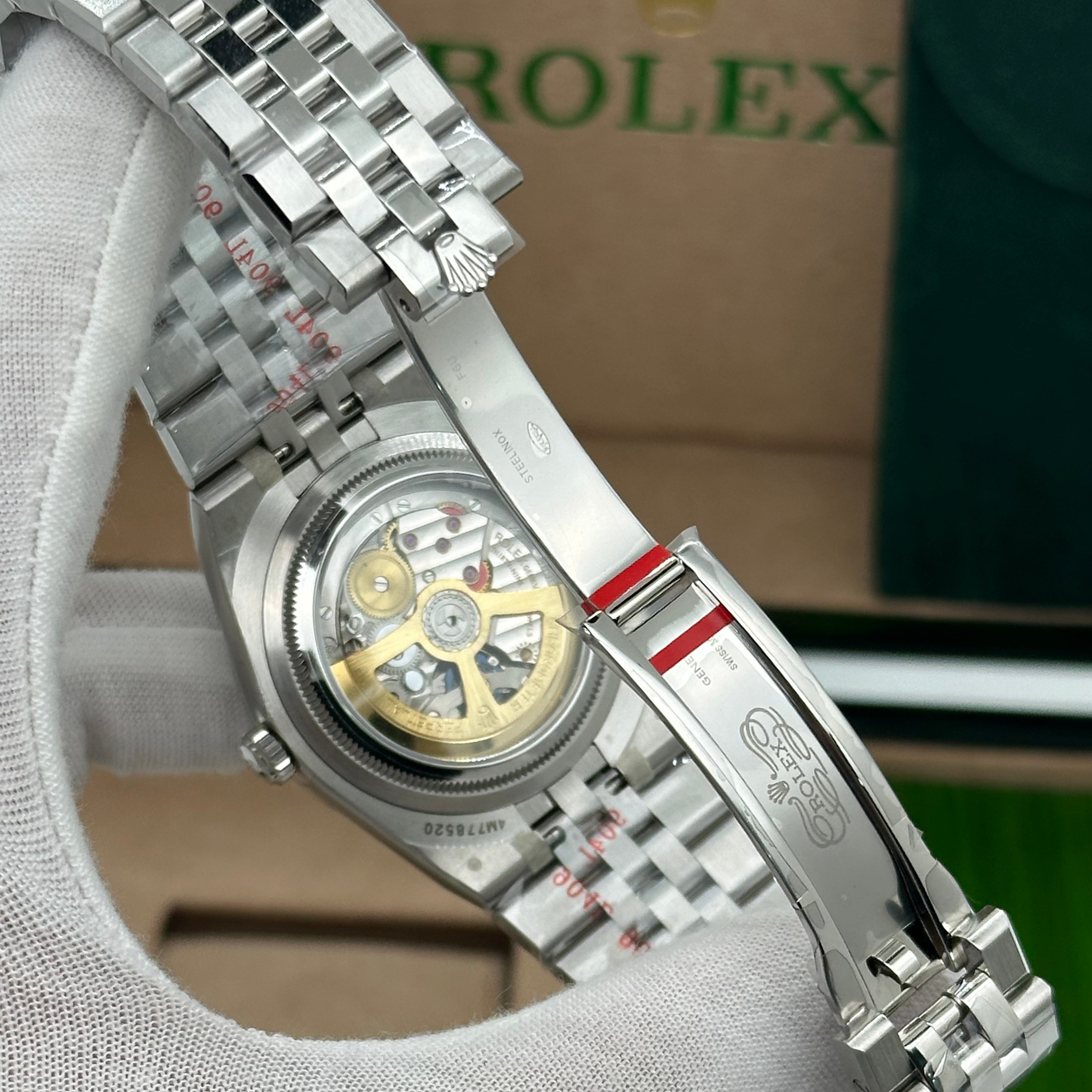 Rolex Oyster Perpetual 40MM Land-Dweller Ice Blue Dial with Diamond Bezel – Jubilee Bracelet