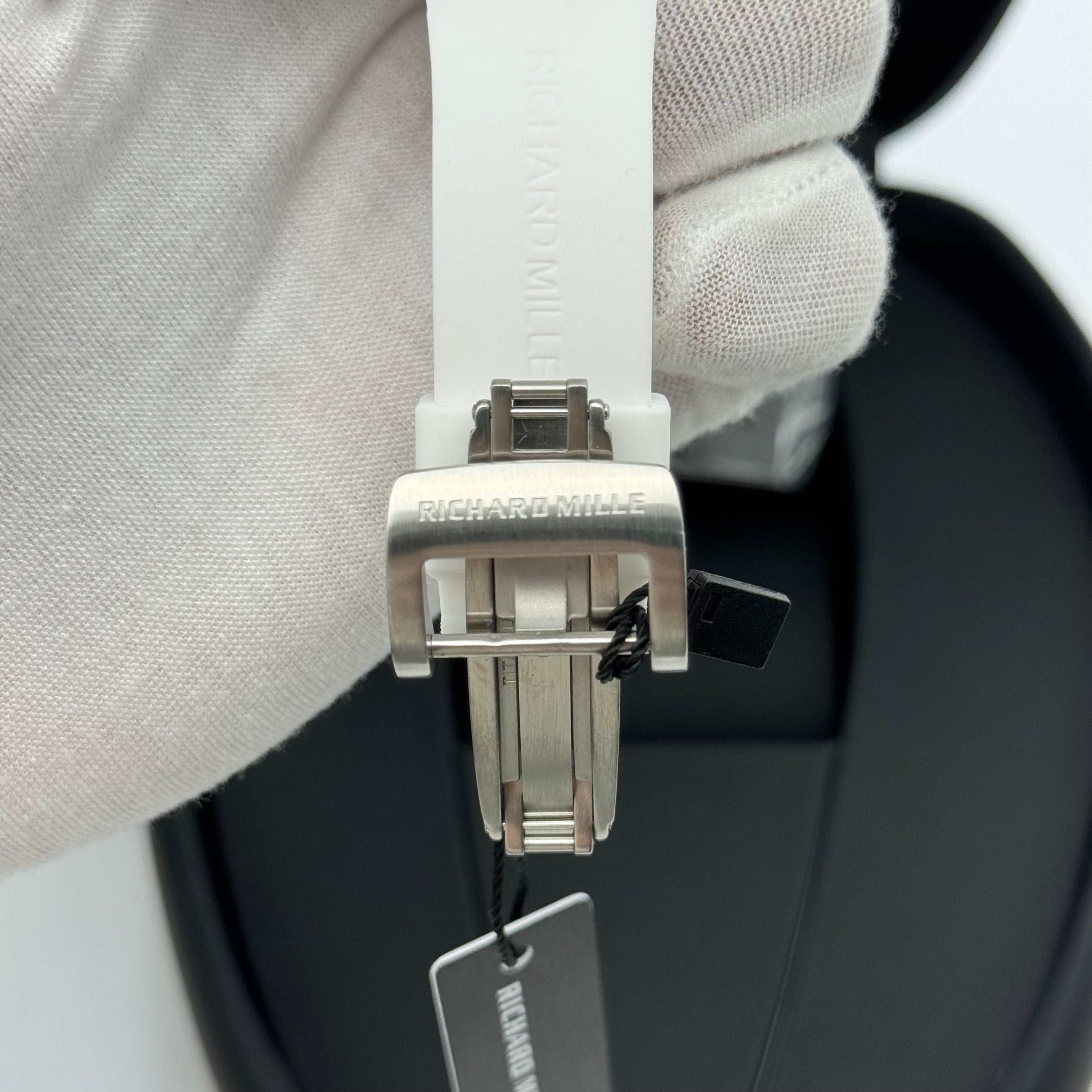 Richard Mille RM 07-02 Sapphire – Diamond Bezel White Strap