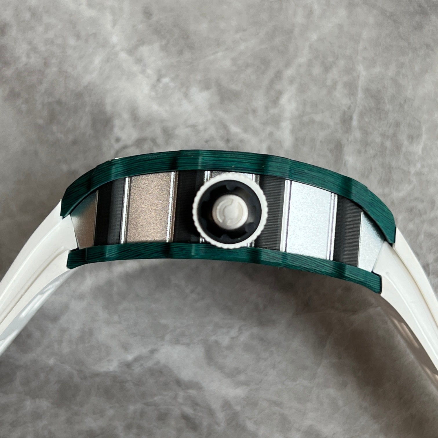 Richard Mille RM 11-03 McLaren Automatic Flyback Chronograph – Green Quartz TPT® with White Strap